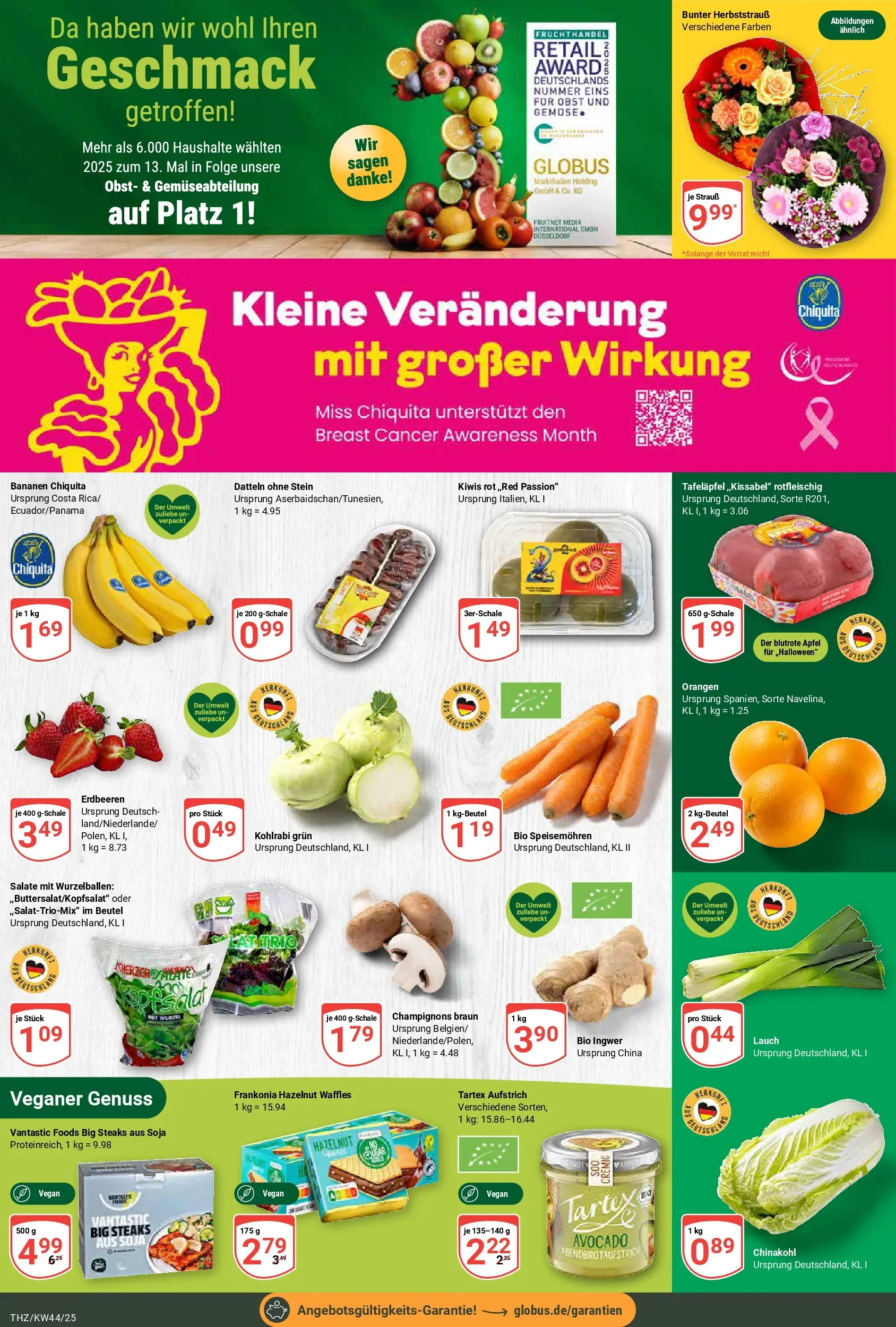 Globus prospekt Zeitz	 (ab 26.10.2025) » Angebote online | Seite: 6 | Produkte: Äpfel, Orangen, Obst, Chinakohl
