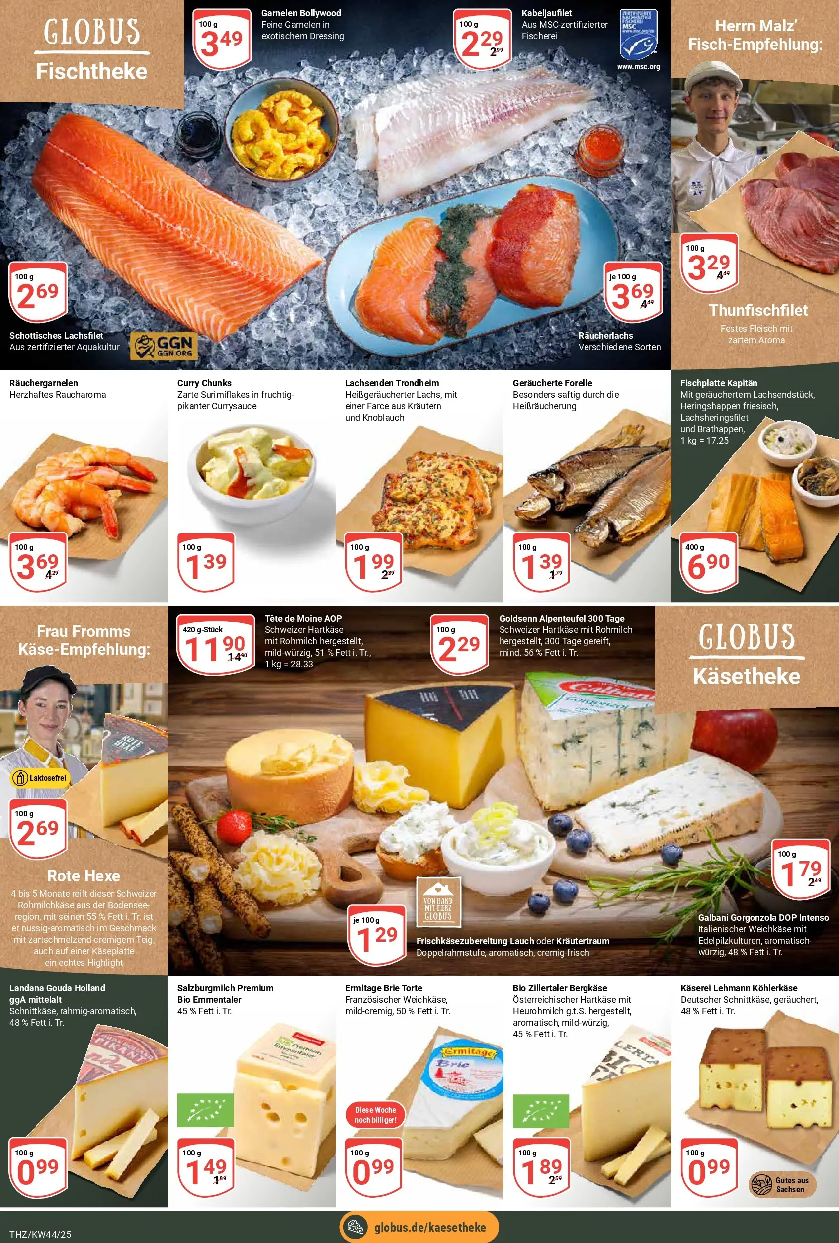 Globus prospekt Zeitz	 (ab 26.10.2025) » Angebote online | Seite: 9 | Produkte: Gouda, Garnelen, Knoblauch, Fleisch