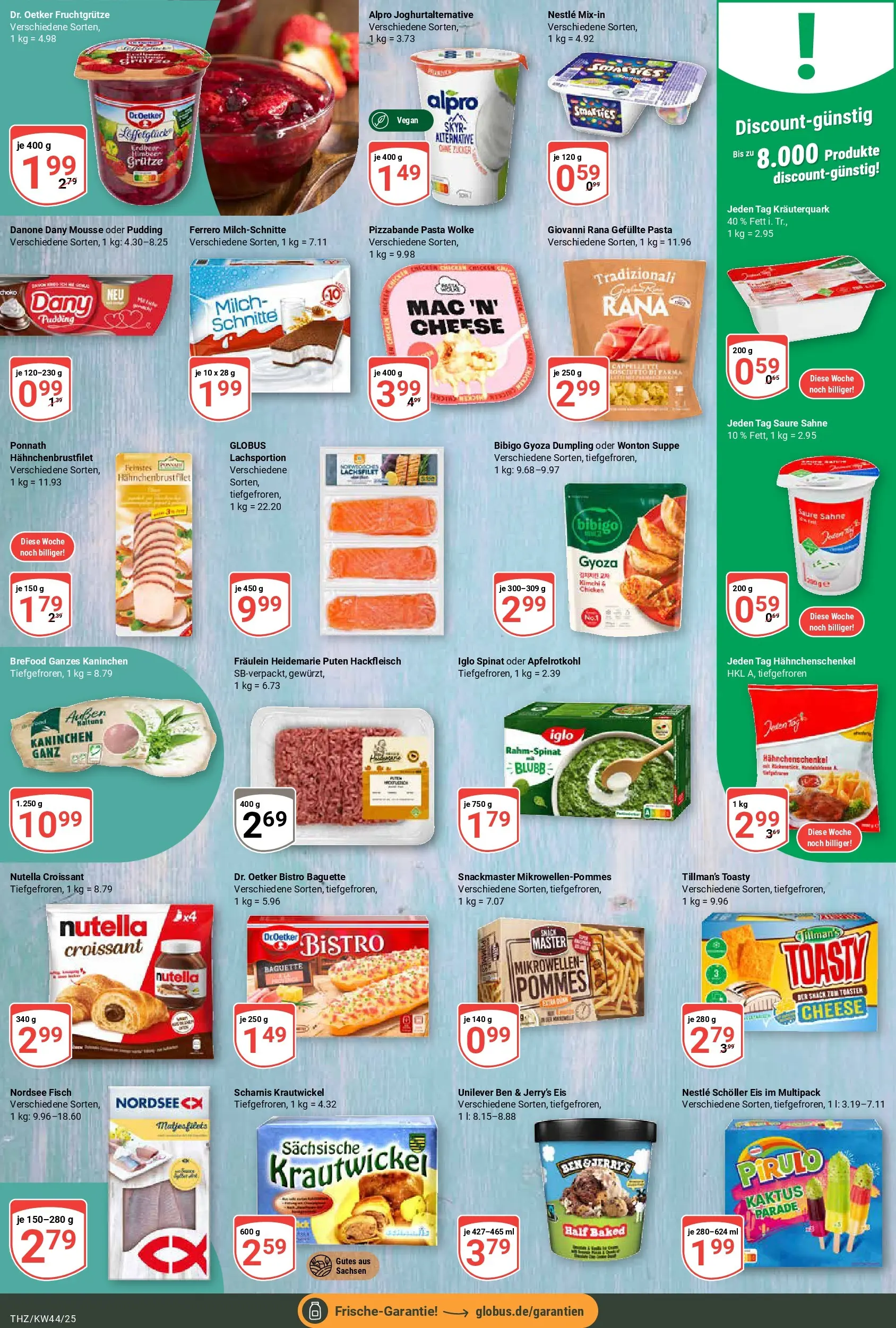 Globus prospekt Zeitz	 (ab 26.10.2025) » Angebote online | Seite: 11 | Produkte: Croissant, Ben & Jerry's, Alpro, Zucker