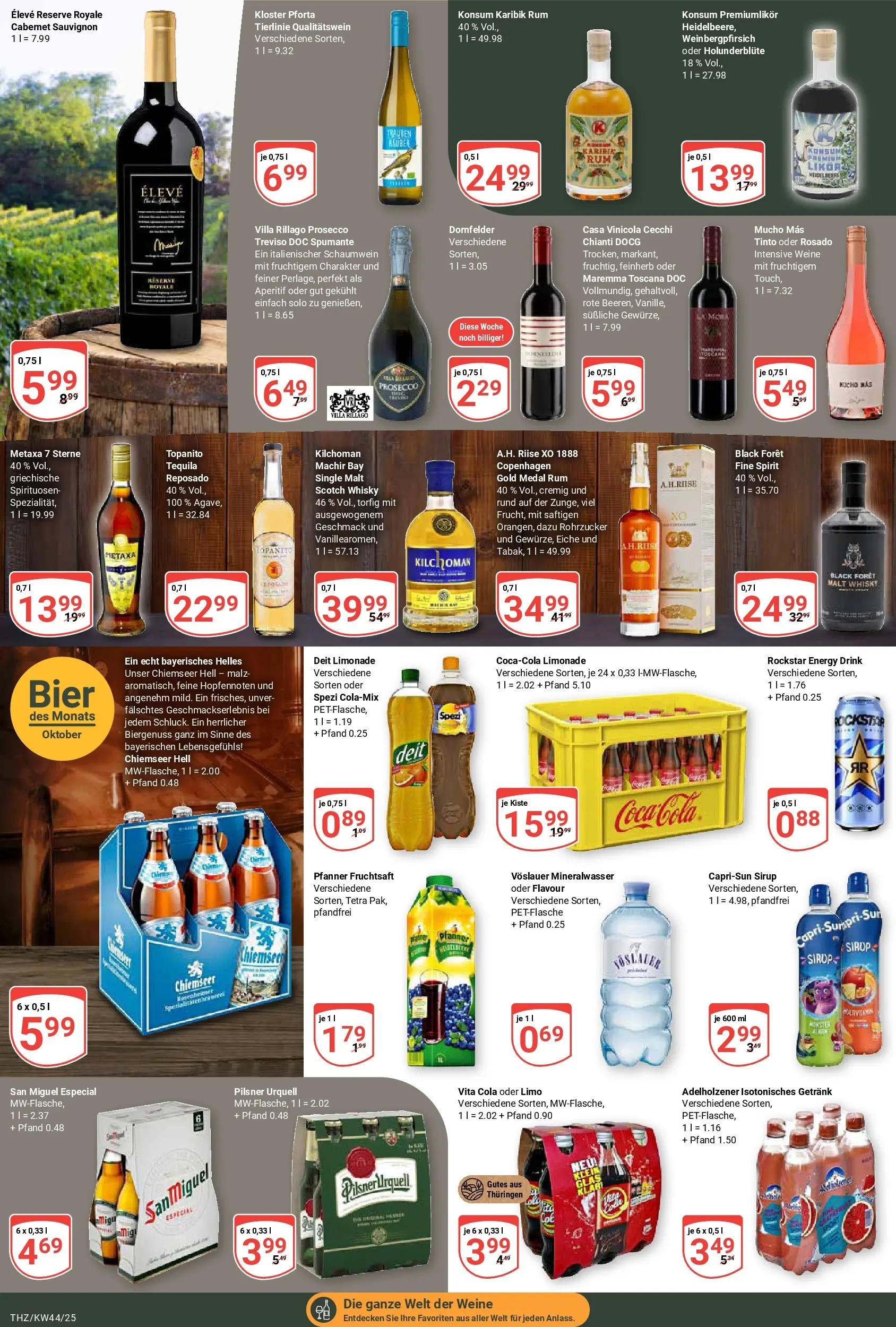 Globus prospekt Zeitz	 (ab 26.10.2025) » Angebote online | Seite: 18 | Produkte: Rockstar energy, Rum, Sirup, Vita cola