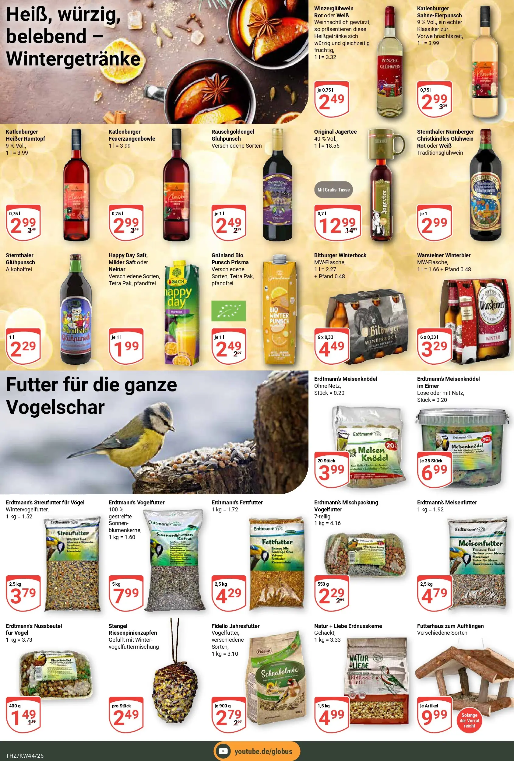 Globus prospekt Zeitz	 (ab 26.10.2025) » Angebote online | Seite: 21 | Produkte: Bitburger, Energy, Warsteiner, Saft