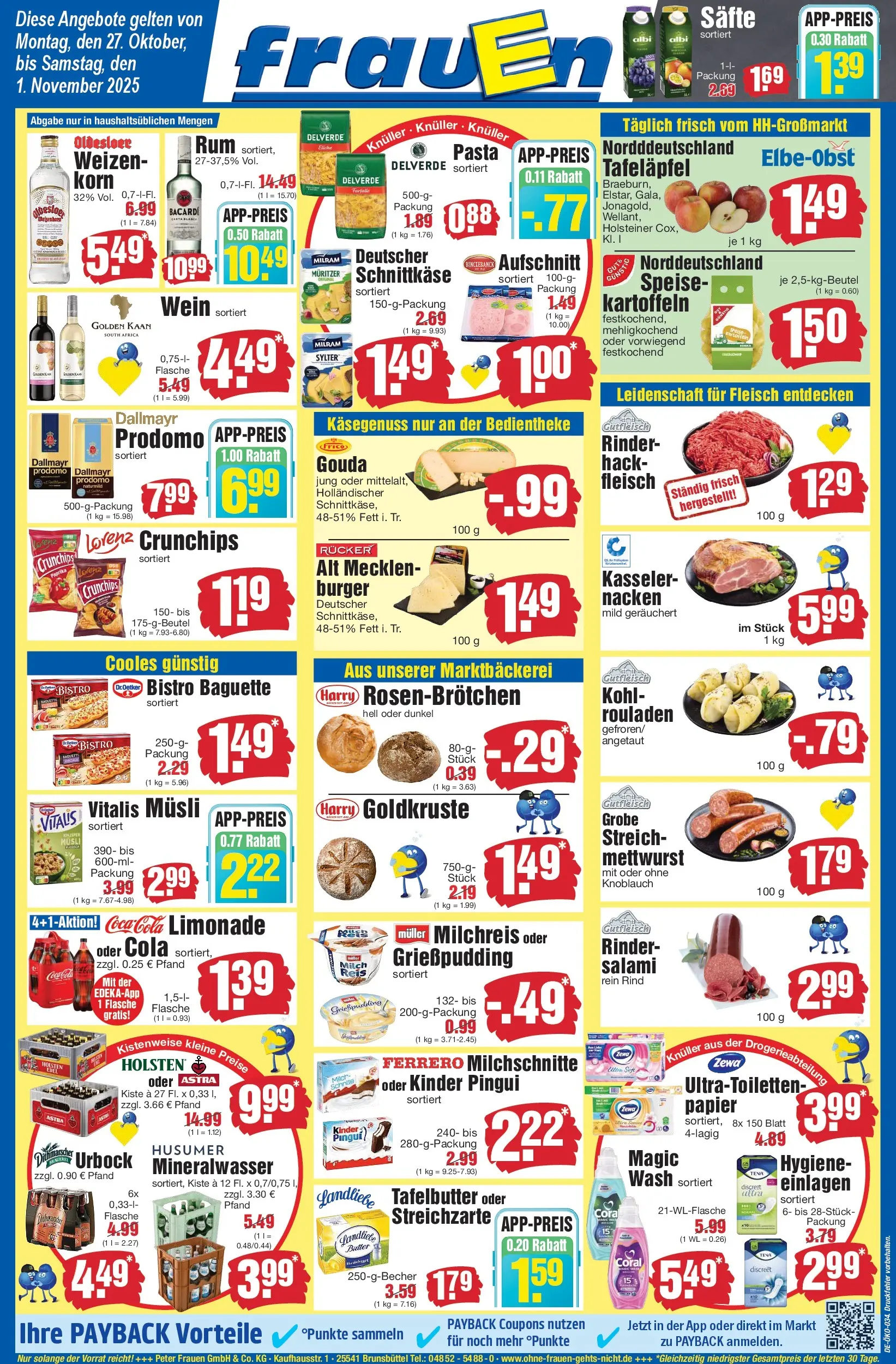 Edeka prospekt Heide	 (ab 26.10.2025) » Angebote Online | Seite: 1 | Produkte: Butter, Kasseler nacken, Kartoffeln, Ferrero milchschnitte