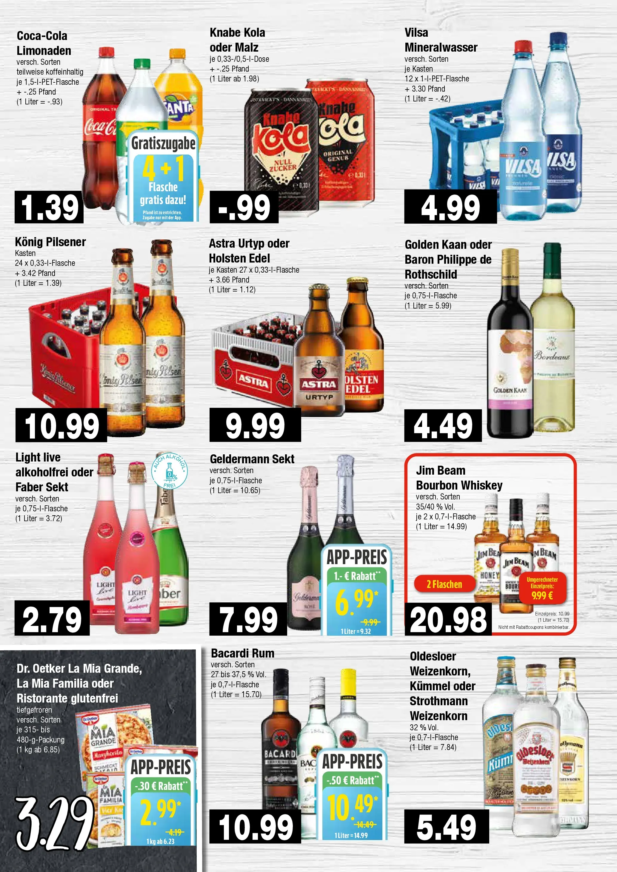 Edeka prospekt Hamburg	 (ab 26.10.2025) » Angebote Online | Seite: 7 | Produkte: Bacardi, Holsten edel, Astra, Pizza