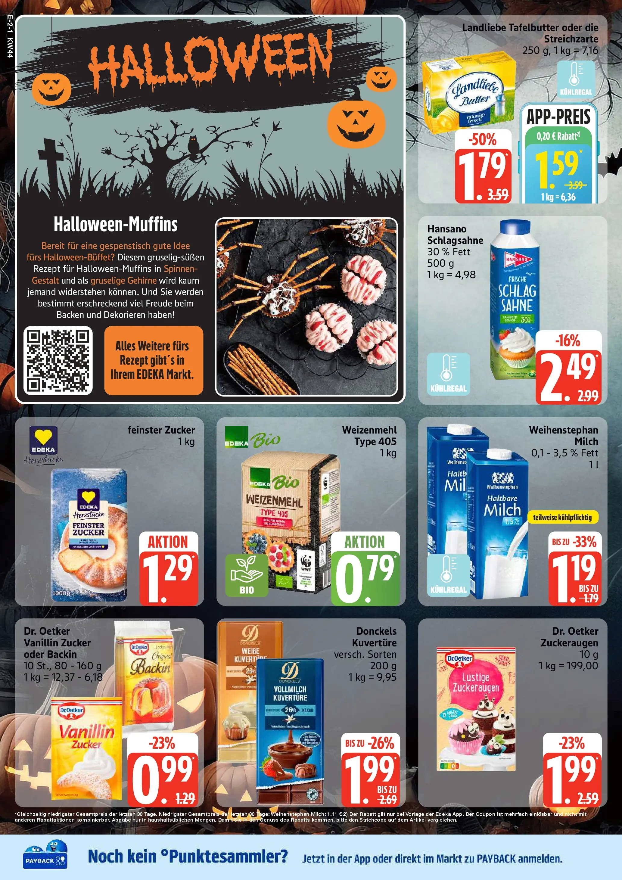 Edeka prospekt Großenwiehe	 (ab 26.10.2025) » Angebote Online | Seite: 2 | Produkte: Milch, Butter, Zucker, Sahne