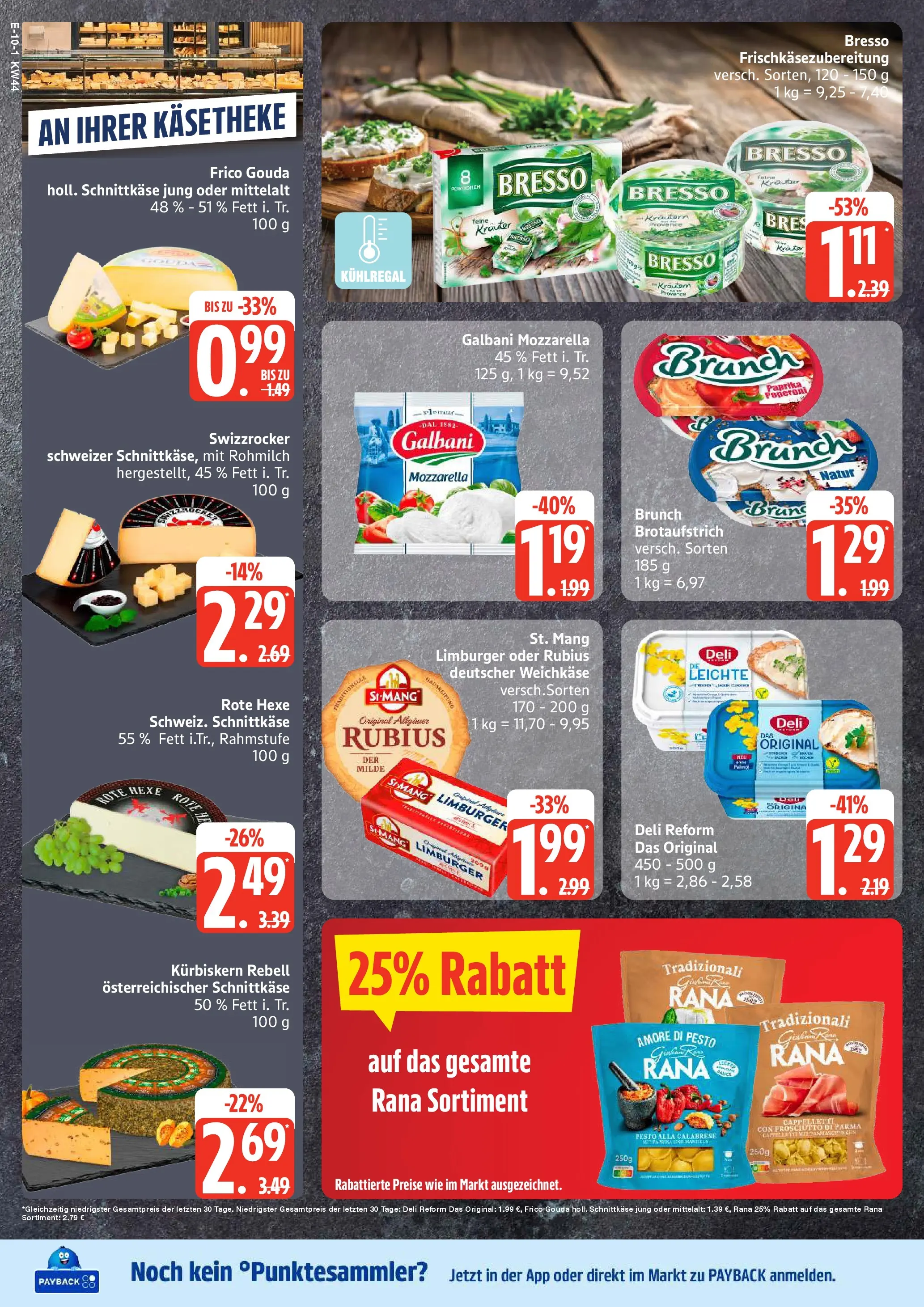 Edeka prospekt Großenwiehe	 (ab 26.10.2025) » Angebote Online | Seite: 10 | Produkte: Gouda, Bresso, Kraut, Deli reform