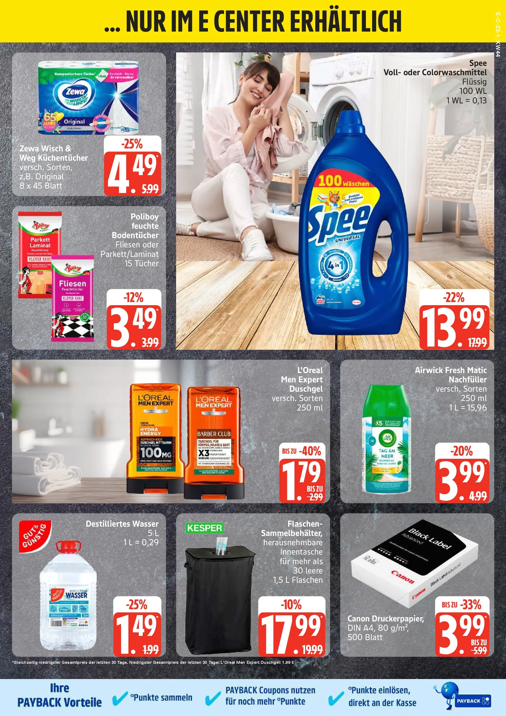 Edeka prospekt Neuruppin	 (ab 26.10.2025) » Angebote Online | Seite: 23 | Produkte: Zewa, Duschgel, Spee, Wasser