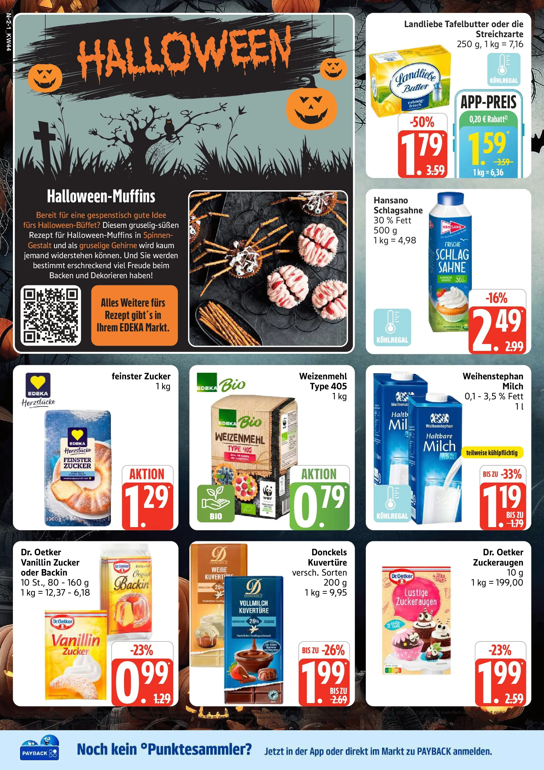 Edeka prospekt Rostock	 (ab 26.10.2025) » Angebote Online | Seite: 2 | Produkte: Schlagsahne, Milch, Butter, Zucker