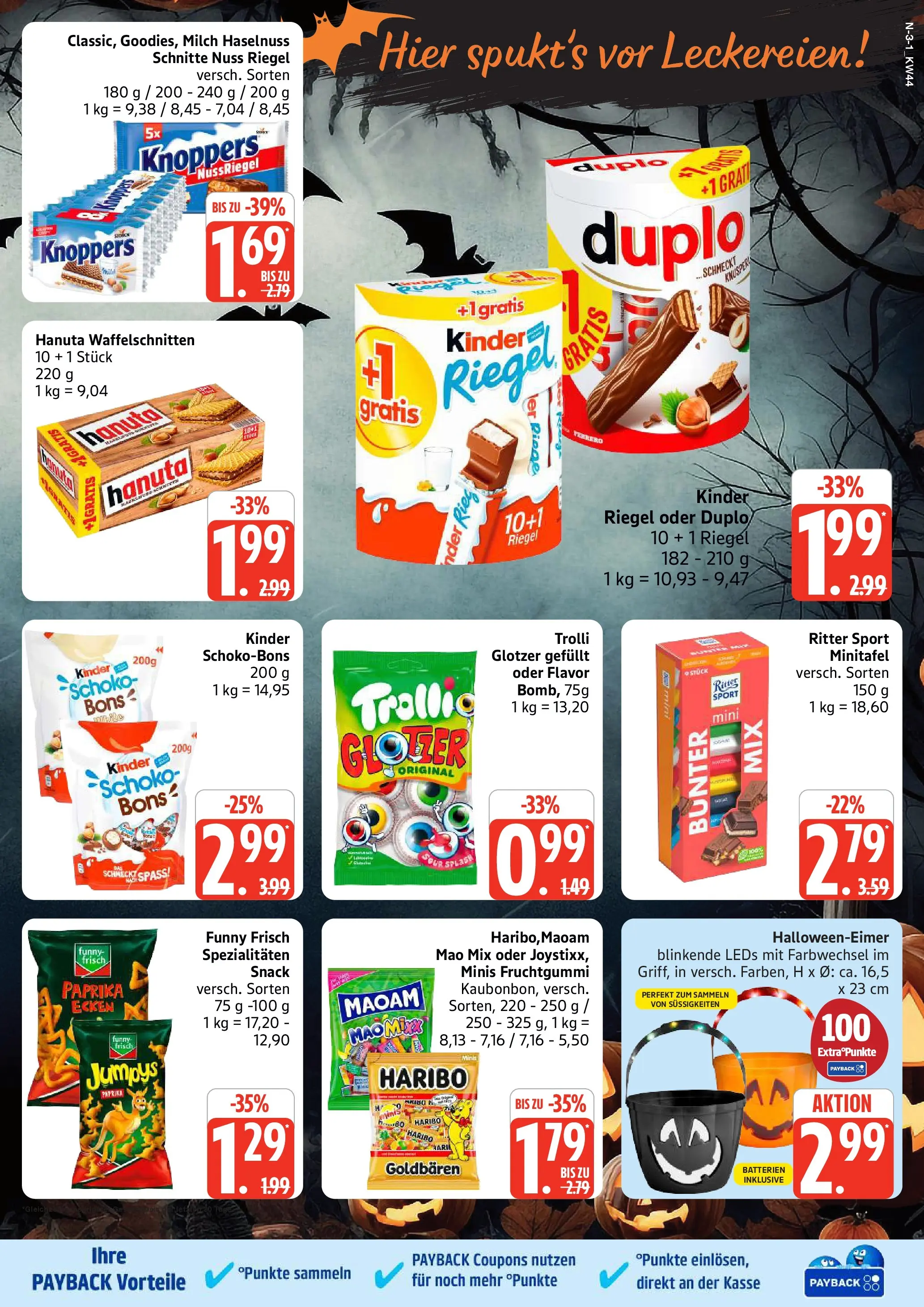 Edeka prospekt Rostock	 (ab 26.10.2025) » Angebote Online | Seite: 3 | Produkte: Haribo, Funny frisch, Knoppers, Süßigkeiten