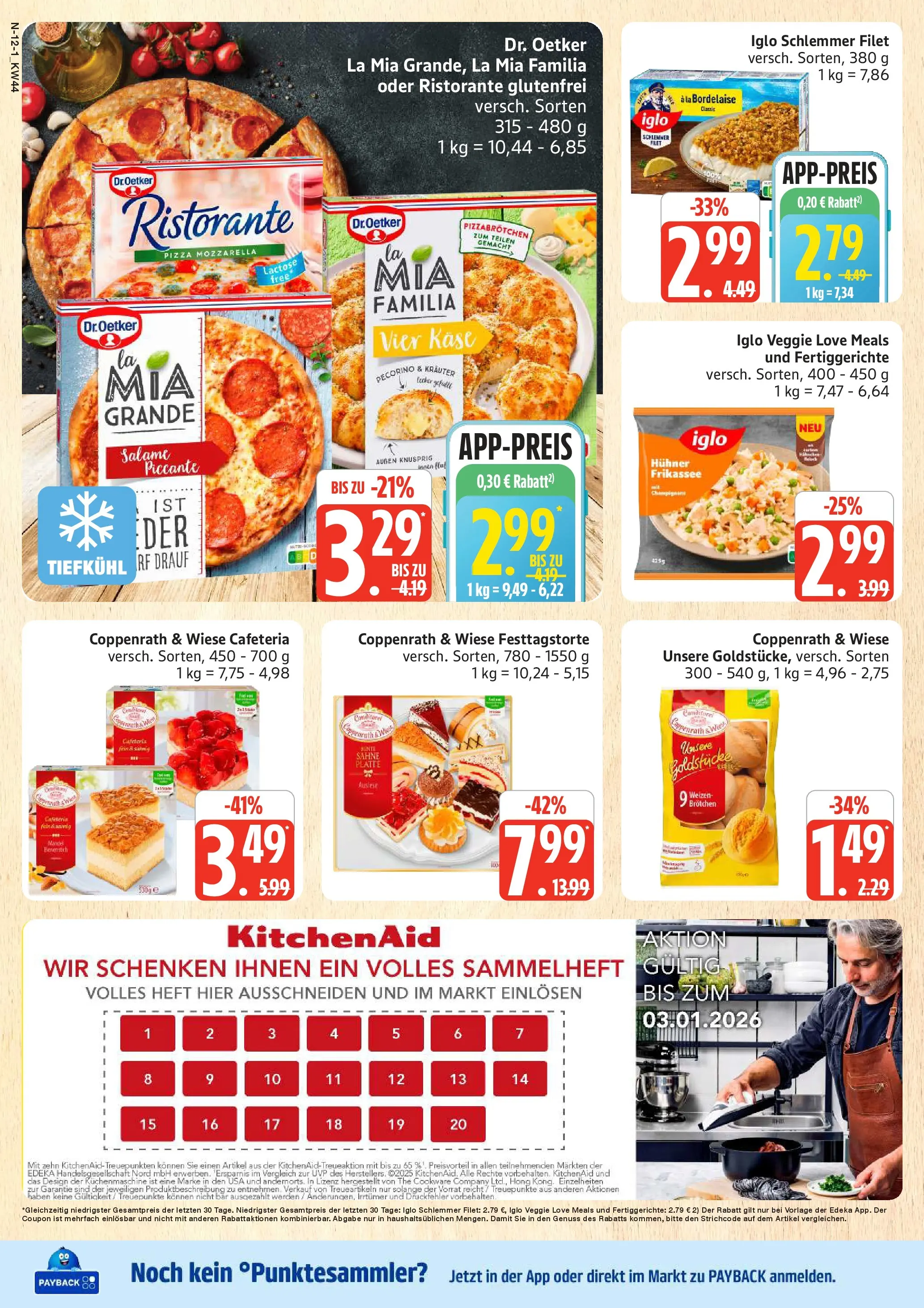 Edeka prospekt Rostock	 (ab 26.10.2025) » Angebote Online | Seite: 12 | Produkte: Ristorante, Käse, Fertiggerichte, Pizza
