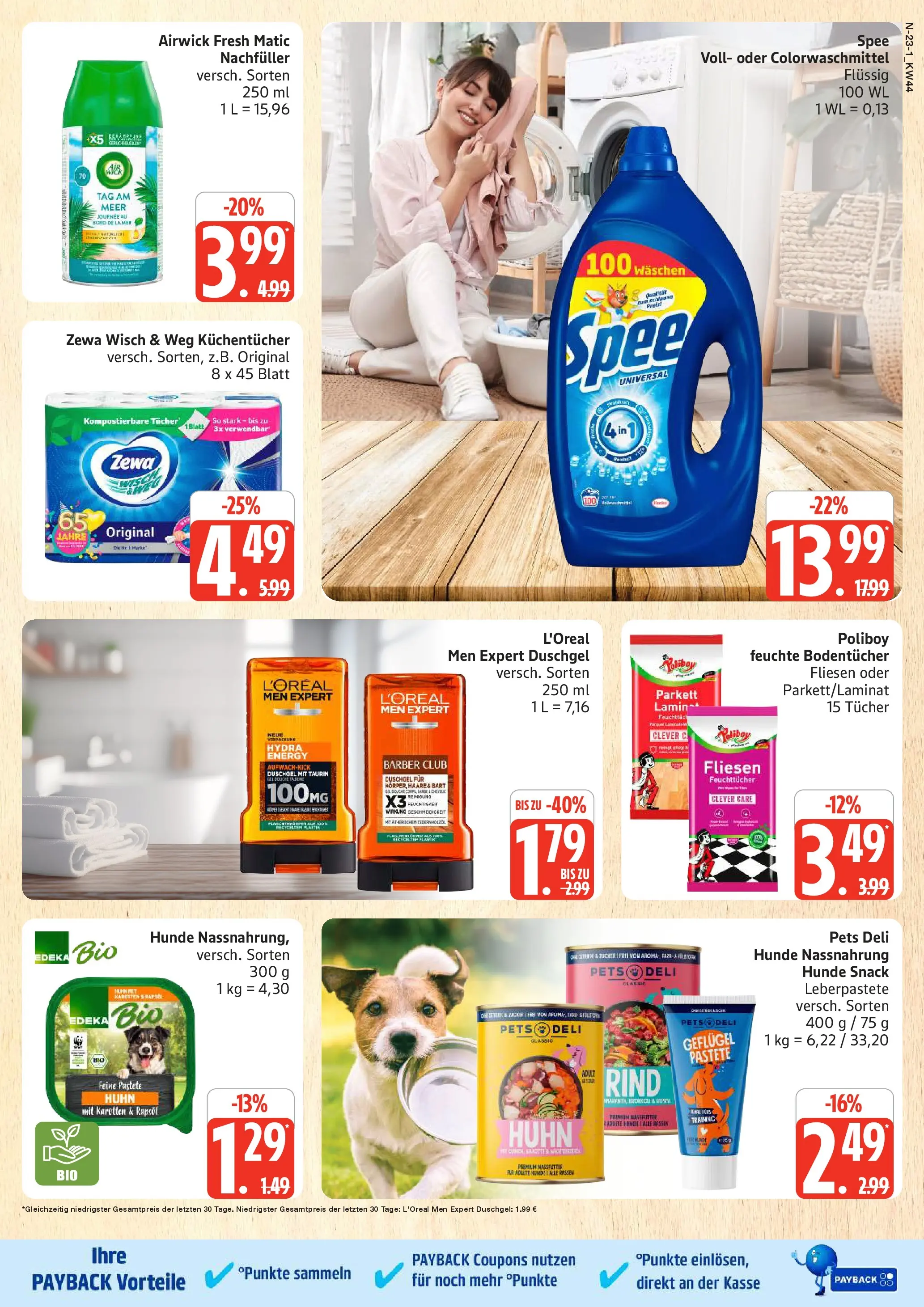 Edeka prospekt Rostock	 (ab 26.10.2025) » Angebote Online | Seite: 23 | Produkte: Energy, Duschgel, Spee, Shower Gel