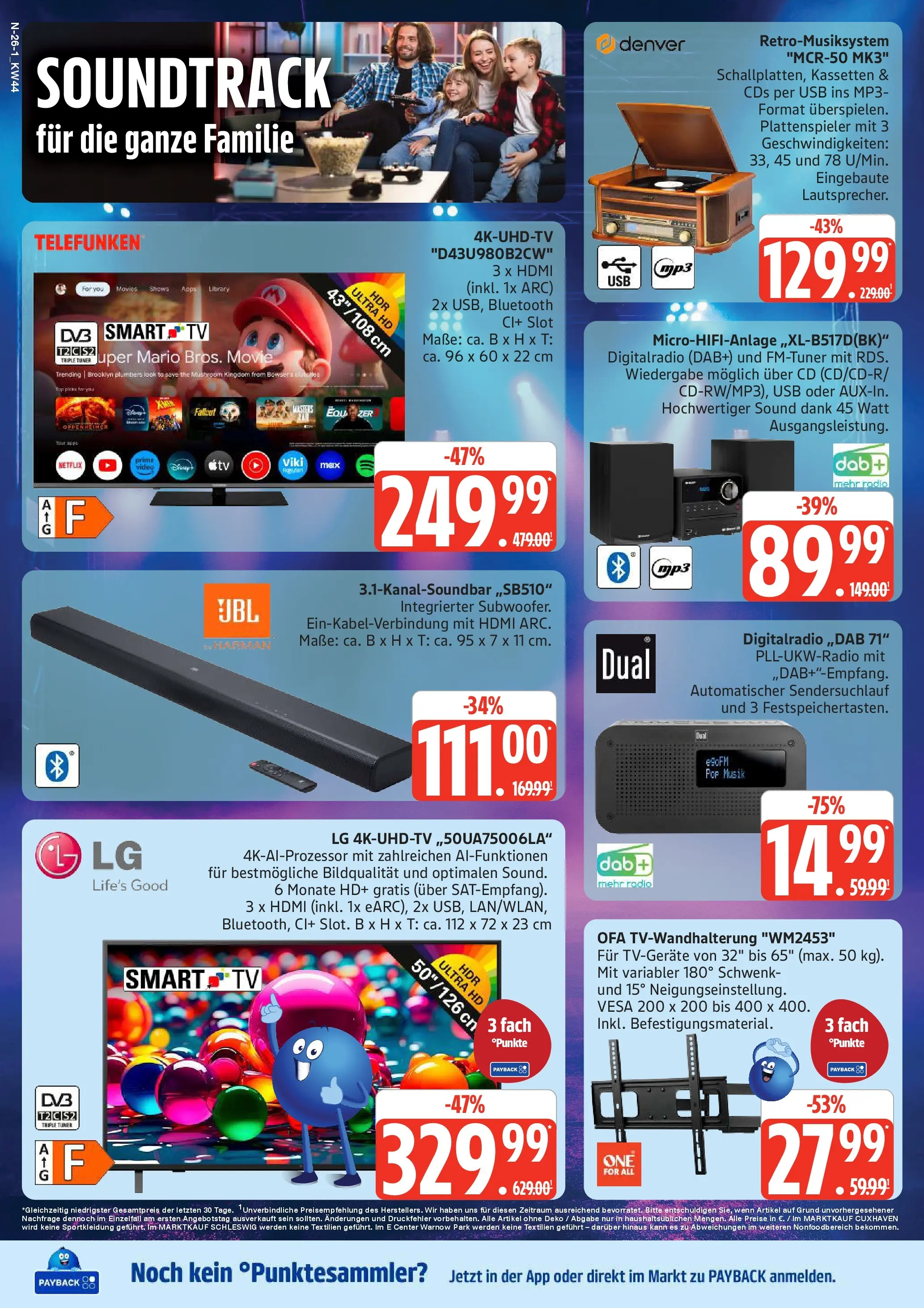 Edeka prospekt Rostock	 (ab 26.10.2025) » Angebote Online | Seite: 26 | Produkte: Smart TV, TV, Radio, MP3