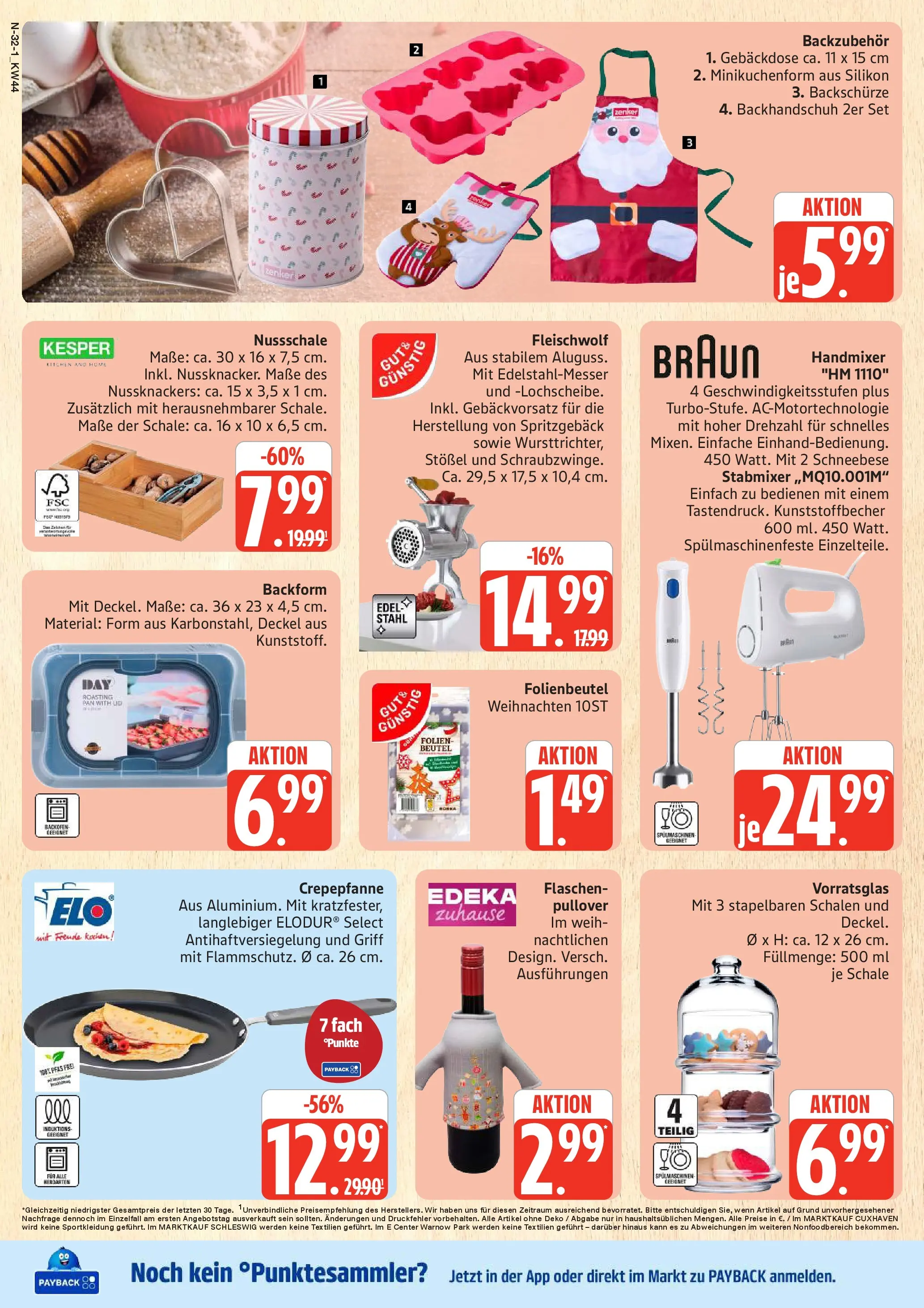 Edeka prospekt Rostock	 (ab 26.10.2025) » Angebote Online | Seite: 32 | Produkte: Handmixer, Pullover, Stabmixer