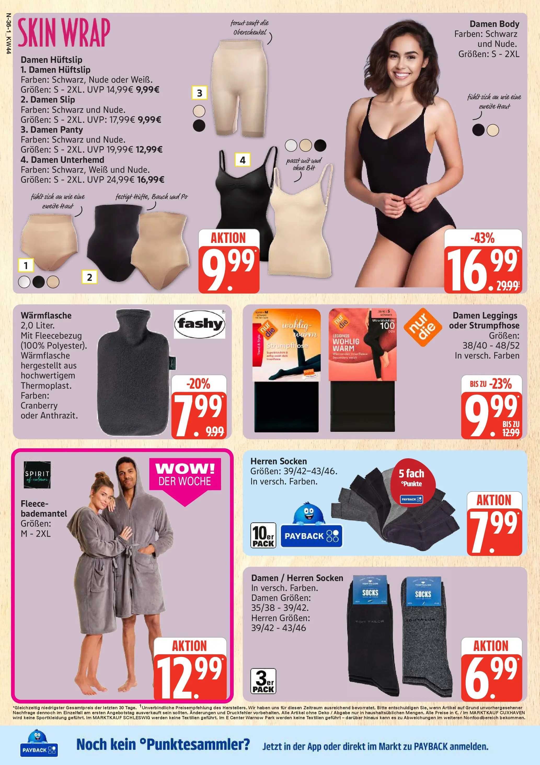 Edeka prospekt Rostock	 (ab 26.10.2025) » Angebote Online | Seite: 36 | Produkte: Unterhemd, Socken, Leggings, Slip