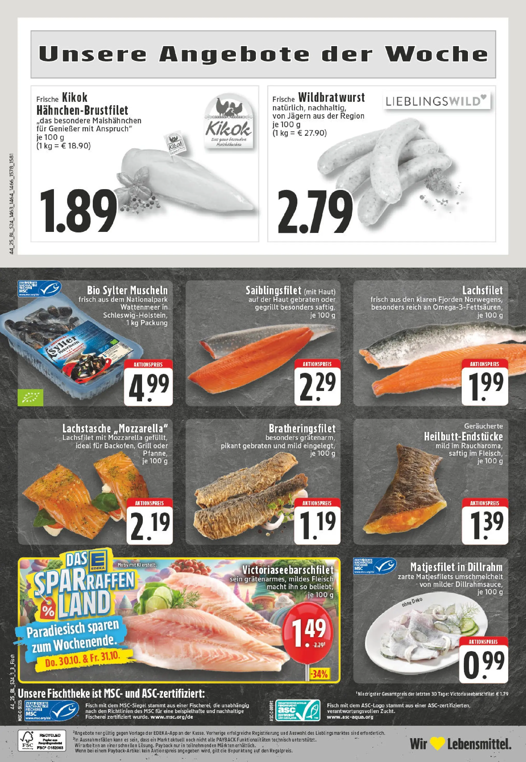 Edeka prospekt Essen	 (ab 26.10.2025) » Angebote Online | Seite: 24 | Produkte: Grill, Mozzarella, Fisch, Dill