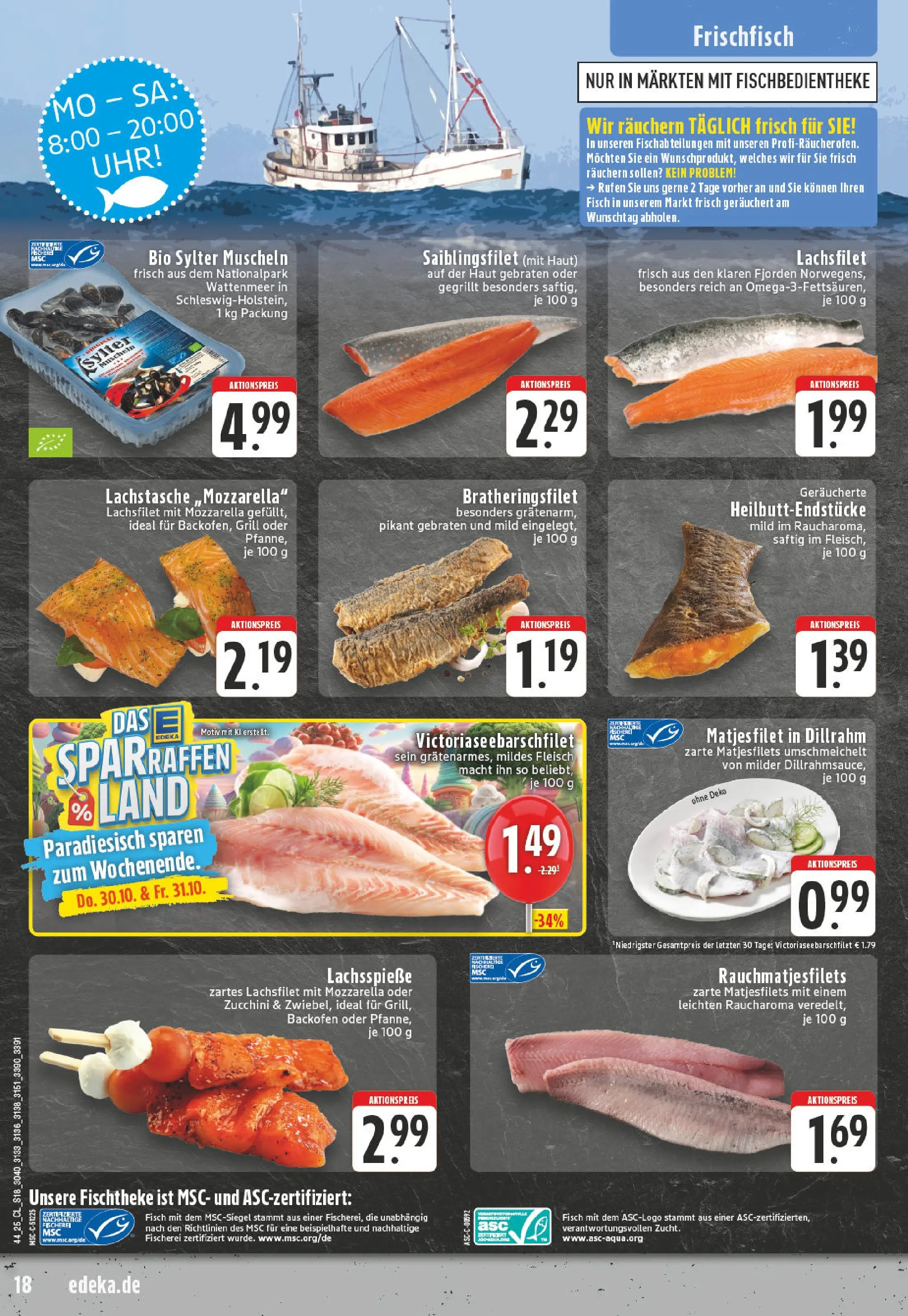 Edeka prospekt Emmerich	 (ab 26.10.2025) » Angebote Online | Seite: 18 | Produkte: Grill, Mozzarella, Fisch, Fleisch