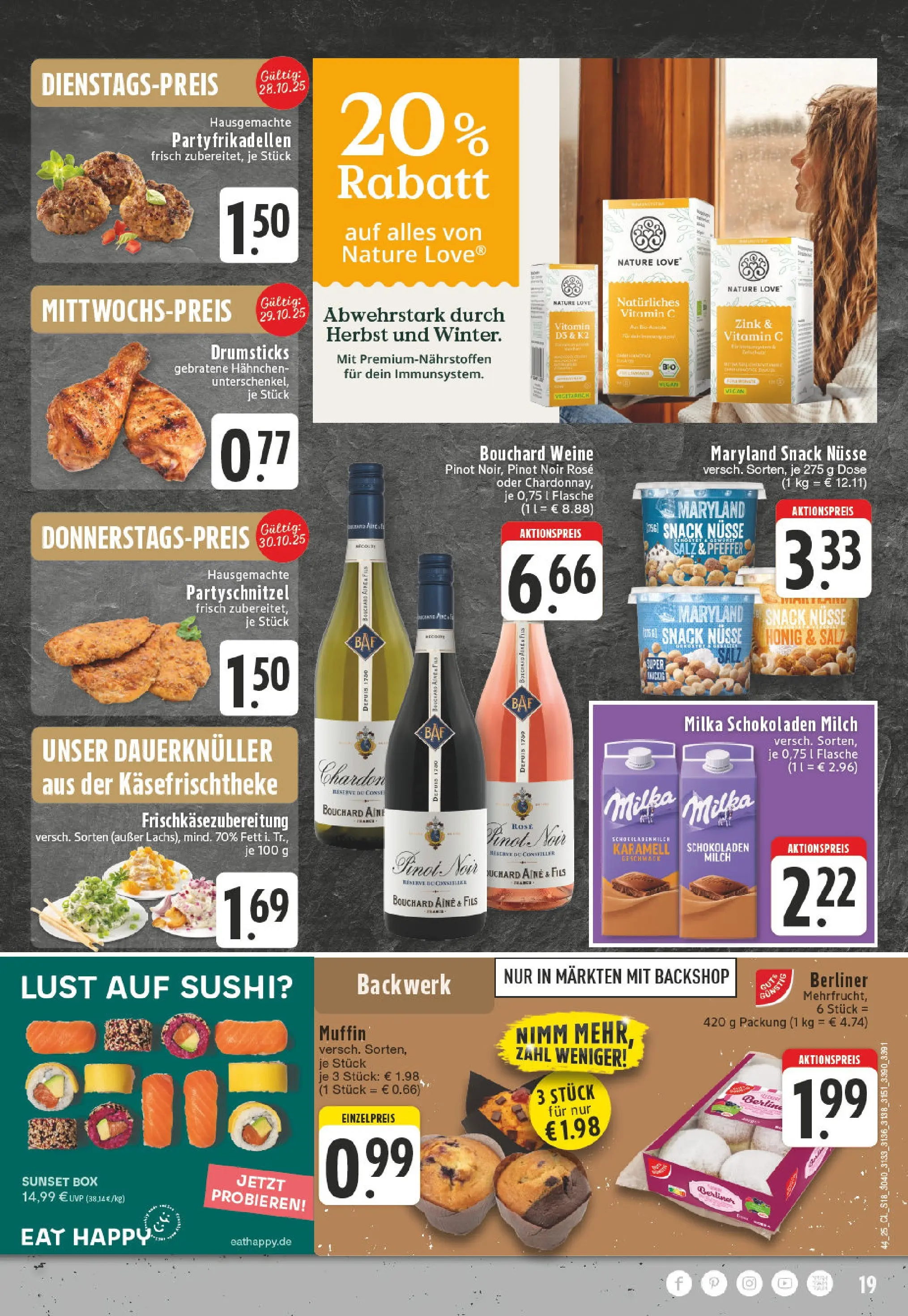 Edeka prospekt Emmerich	 (ab 26.10.2025) » Angebote Online | Seite: 19 | Produkte: Box, Schnitzel, Salz, Nüsse