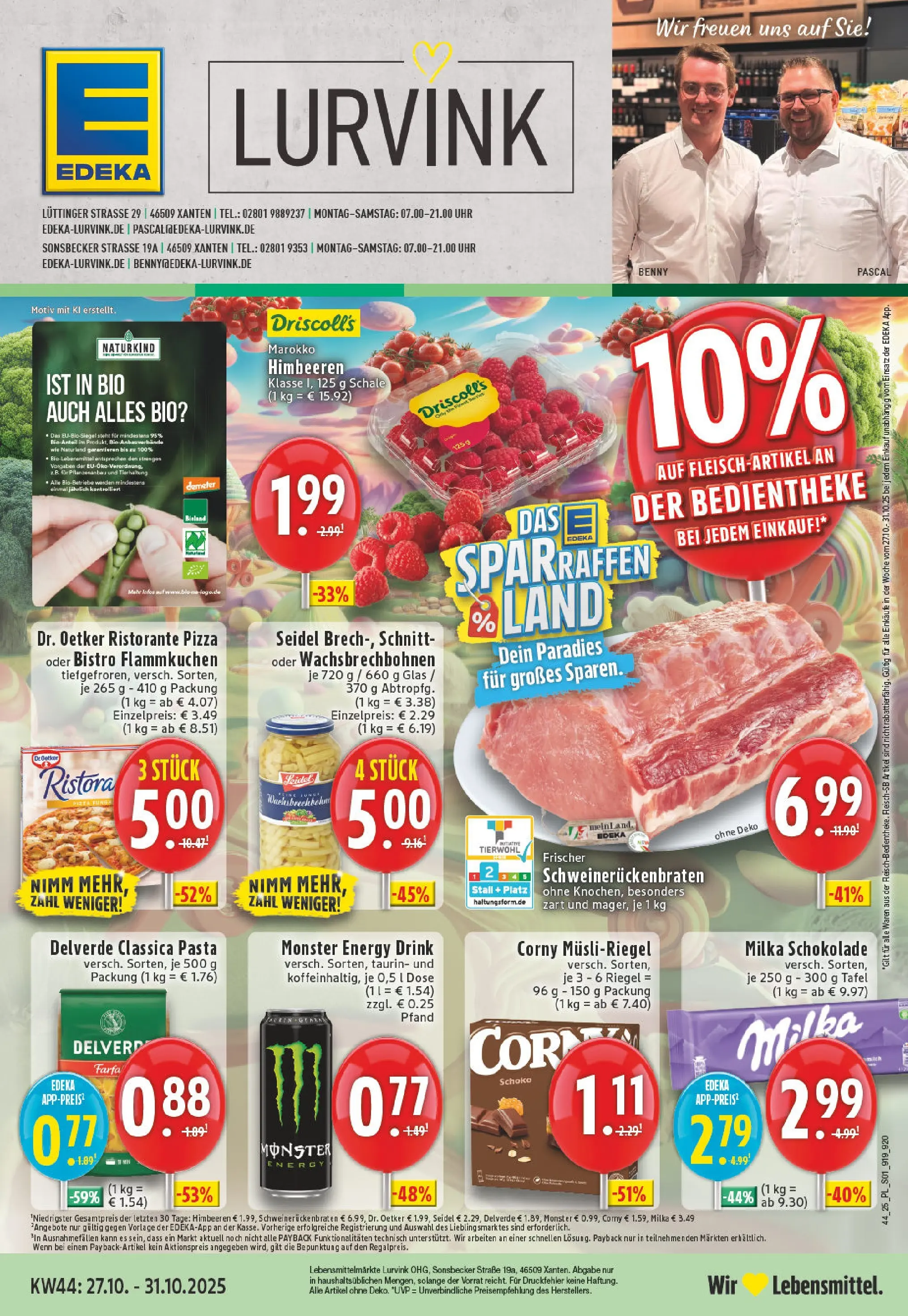 Edeka prospekt Xanten	 (ab 26.10.2025) » Angebote Online | Seite: 1 | Produkte: Energy, Monster, Pasta, Pizza