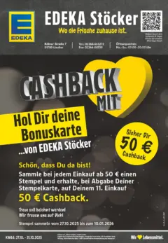 Edeka prospekt Lindlar	 ab 26.10.2025 gültig