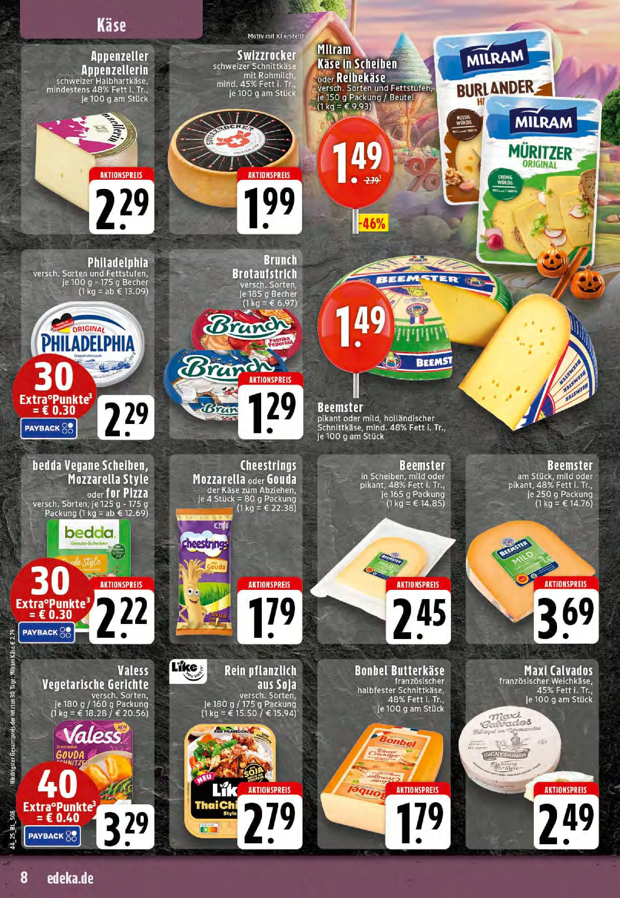 Edeka prospekt Stolberg	 (ab 26.10.2025) » Angebote Online | Seite: 8 | Produkte: Philadelphia, Mozzarella, Milram, Pizza