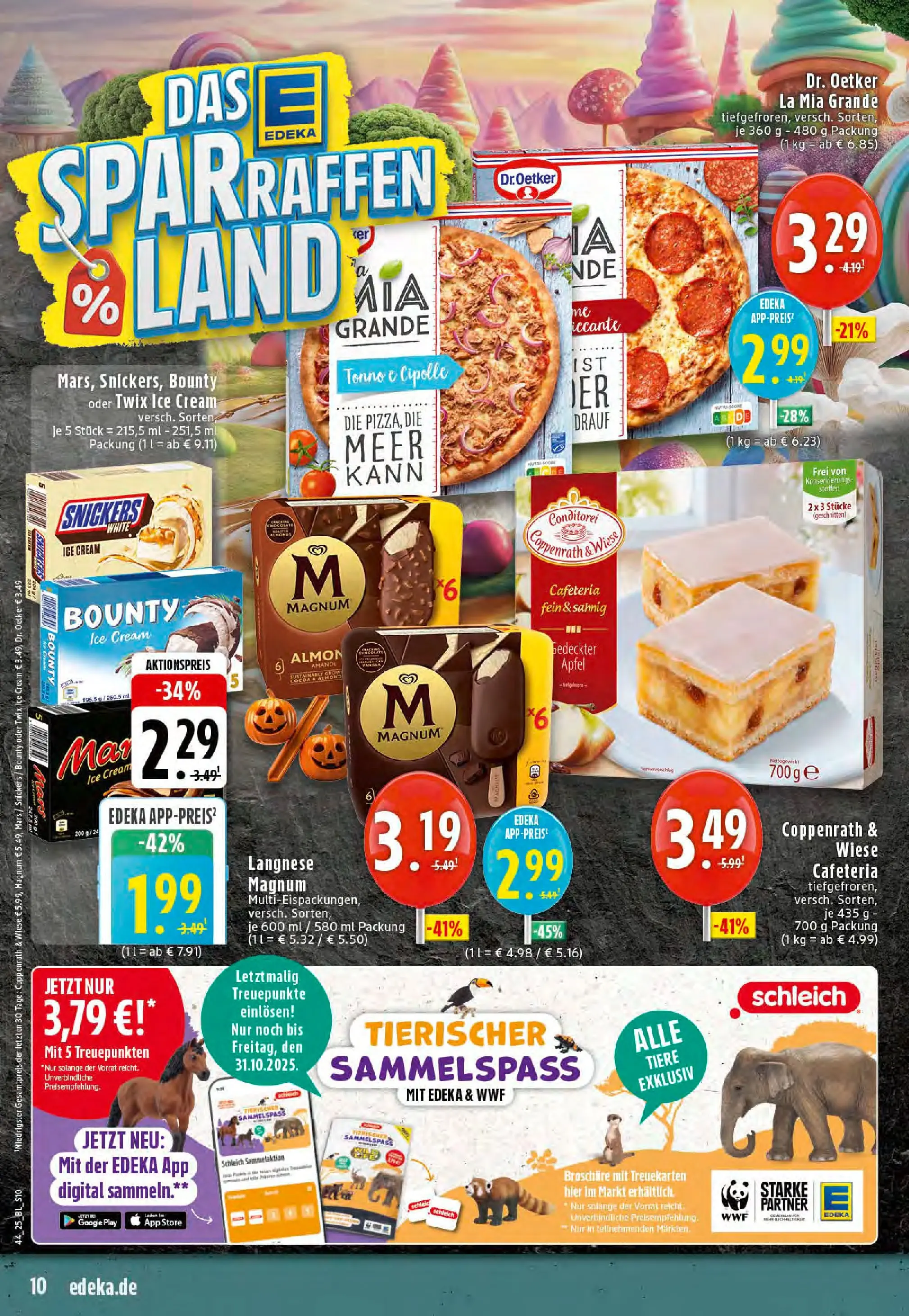 Edeka prospekt Stolberg	 (ab 26.10.2025) » Angebote Online | Seite: 10 | Produkte: Snickers, Mars, Twix, Pizza