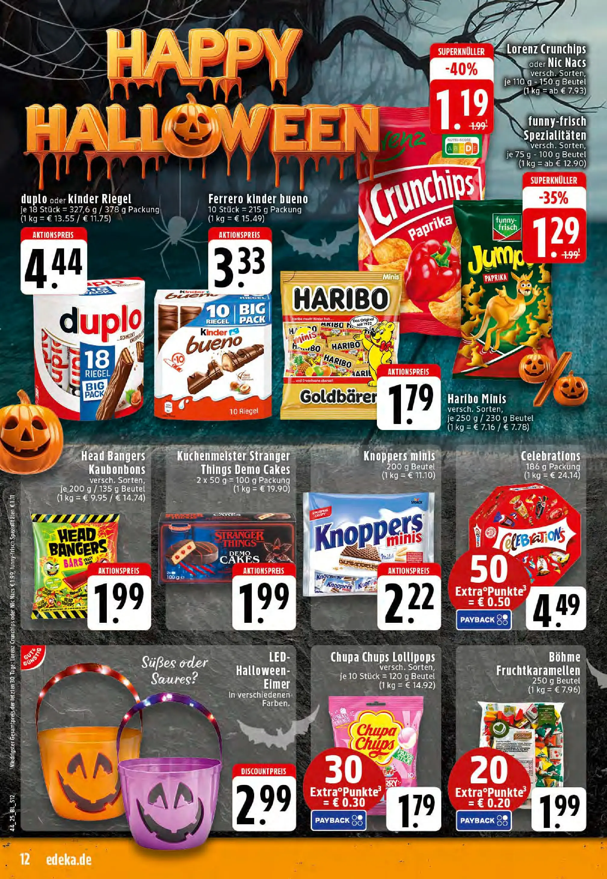 Edeka prospekt Stolberg	 (ab 26.10.2025) » Angebote Online | Seite: 12 | Produkte: Kinder bueno, Celebrations, Knoppers, Lorenz crunchips