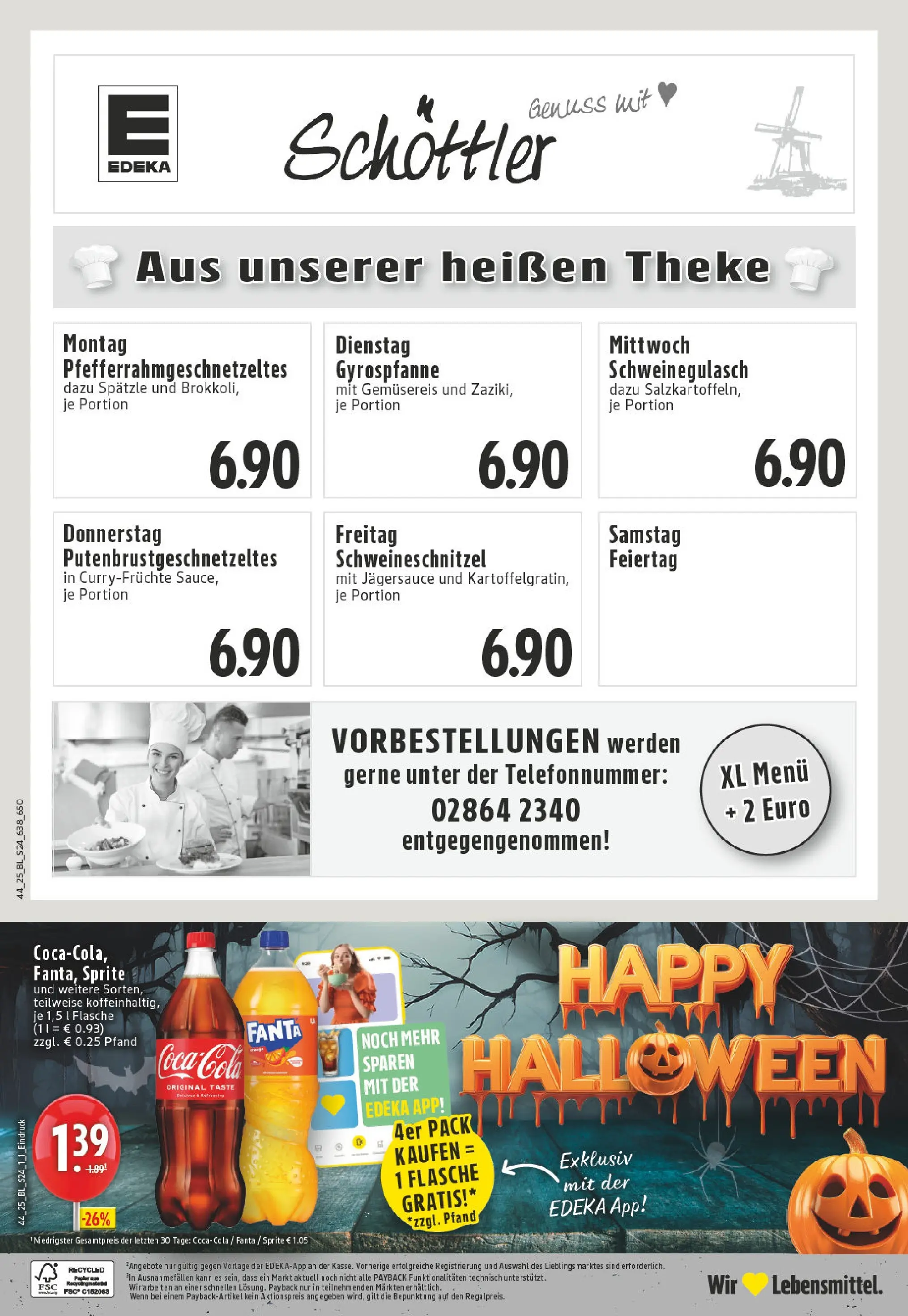 Edeka prospekt Reken - Maria Veen	 (ab 26.10.2025) » Angebote Online | Seite: 24 | Produkte: Schweinegulasch, Fanta, Sprite, Theke