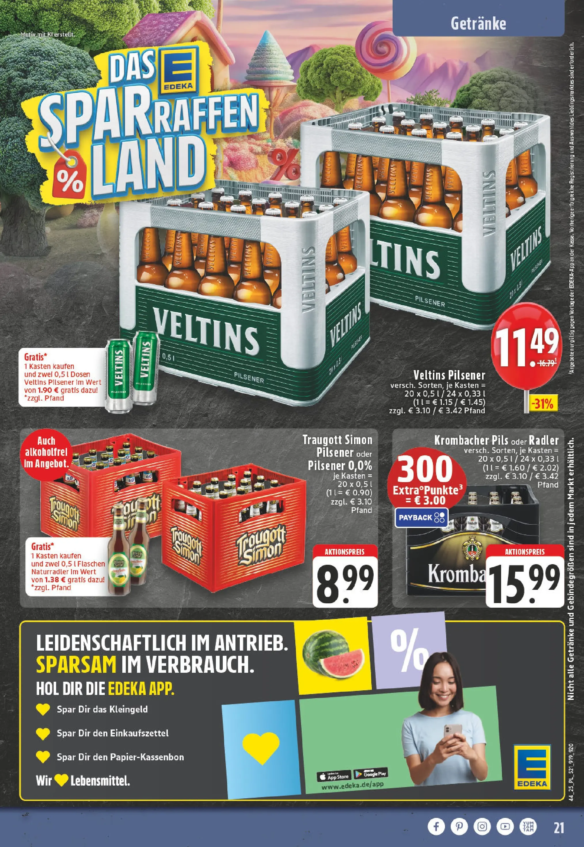 Edeka prospekt Xanten	 (ab 26.10.2025) » Angebote Online | Seite: 23 | Produkte: Pils, Radler, Krombacher, Veltins