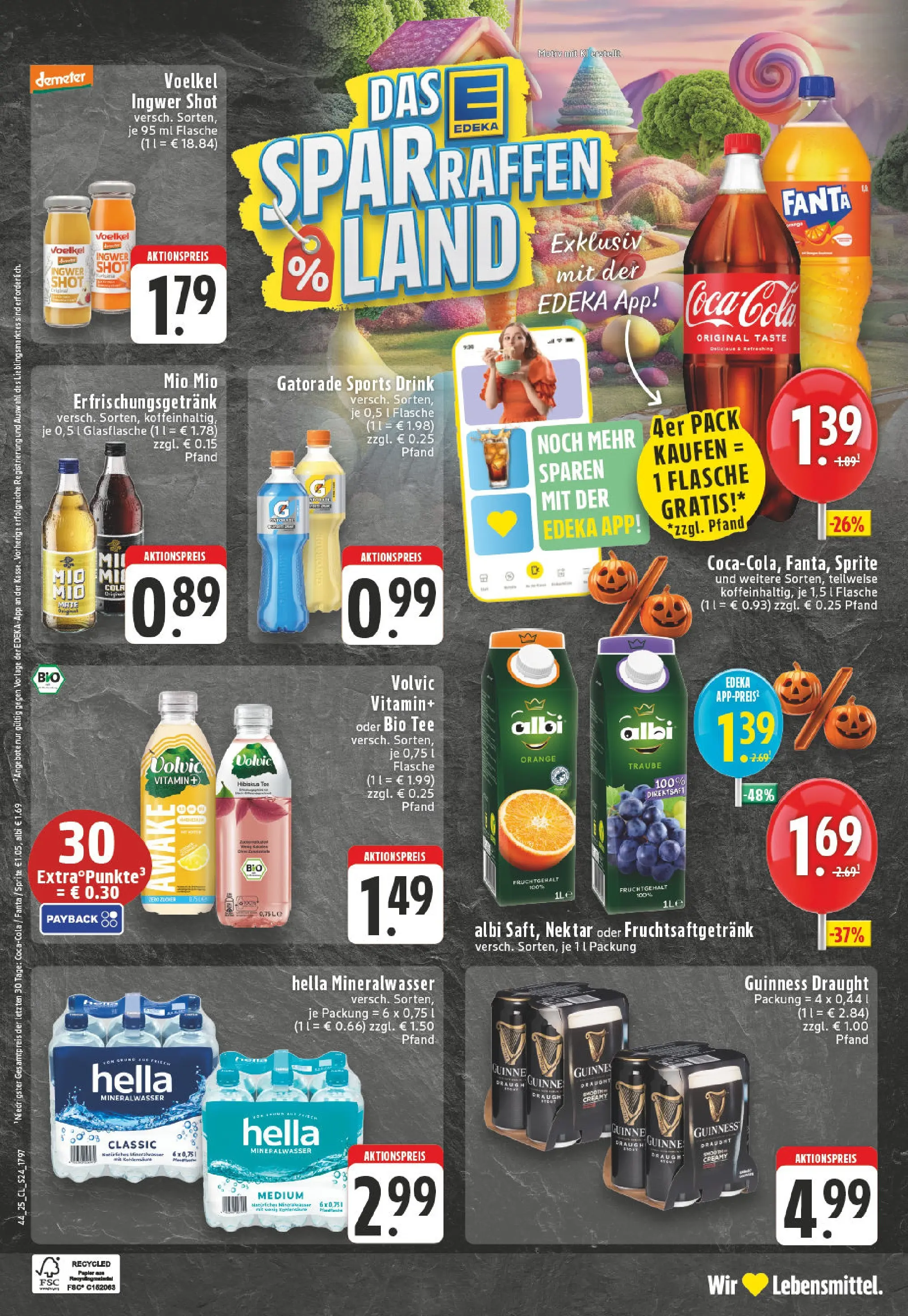 Edeka prospekt Bielefeld	 (ab 26.10.2025) » Angebote Online | Seite: 26 | Produkte: Cola, Mineralwasser, Hella, Tee