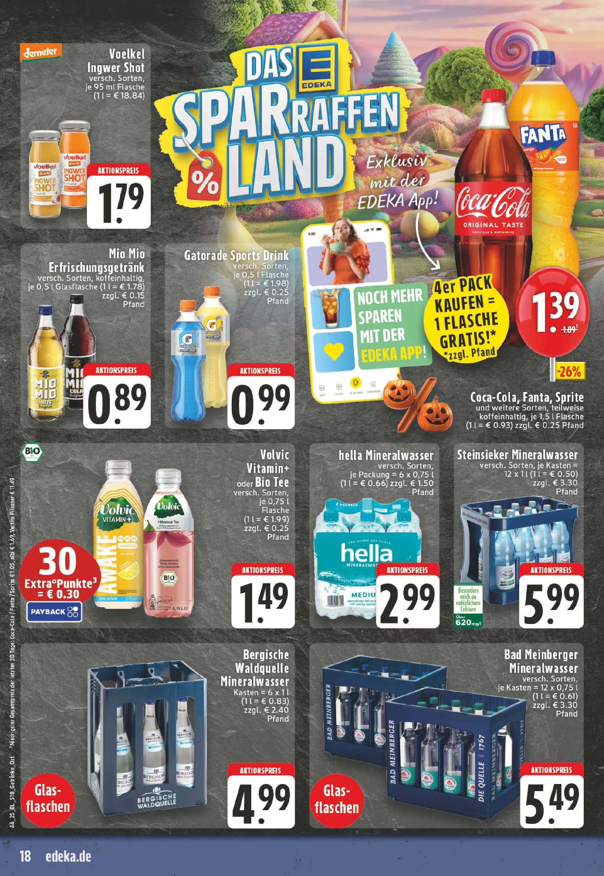 Edeka prospekt Lienen	 (ab 26.10.2025) » Angebote Online | Seite: 18 | Produkte: Fanta, Cola, Bad, Tee