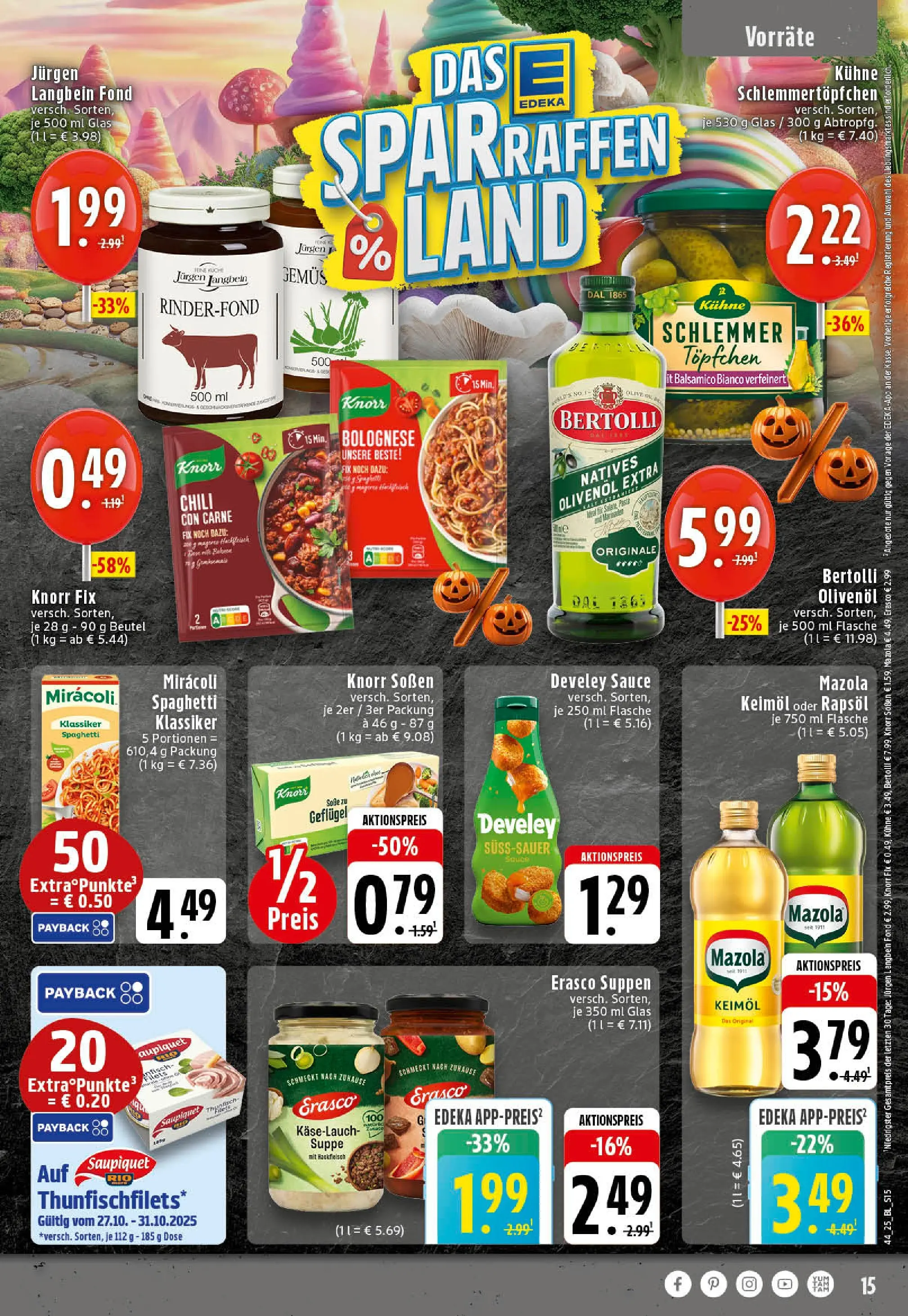 Edeka prospekt Westerkappeln	 (ab 26.10.2025) » Angebote Online | Seite: 15 | Produkte: Balsamico, Olivenol, Knorr, Chili