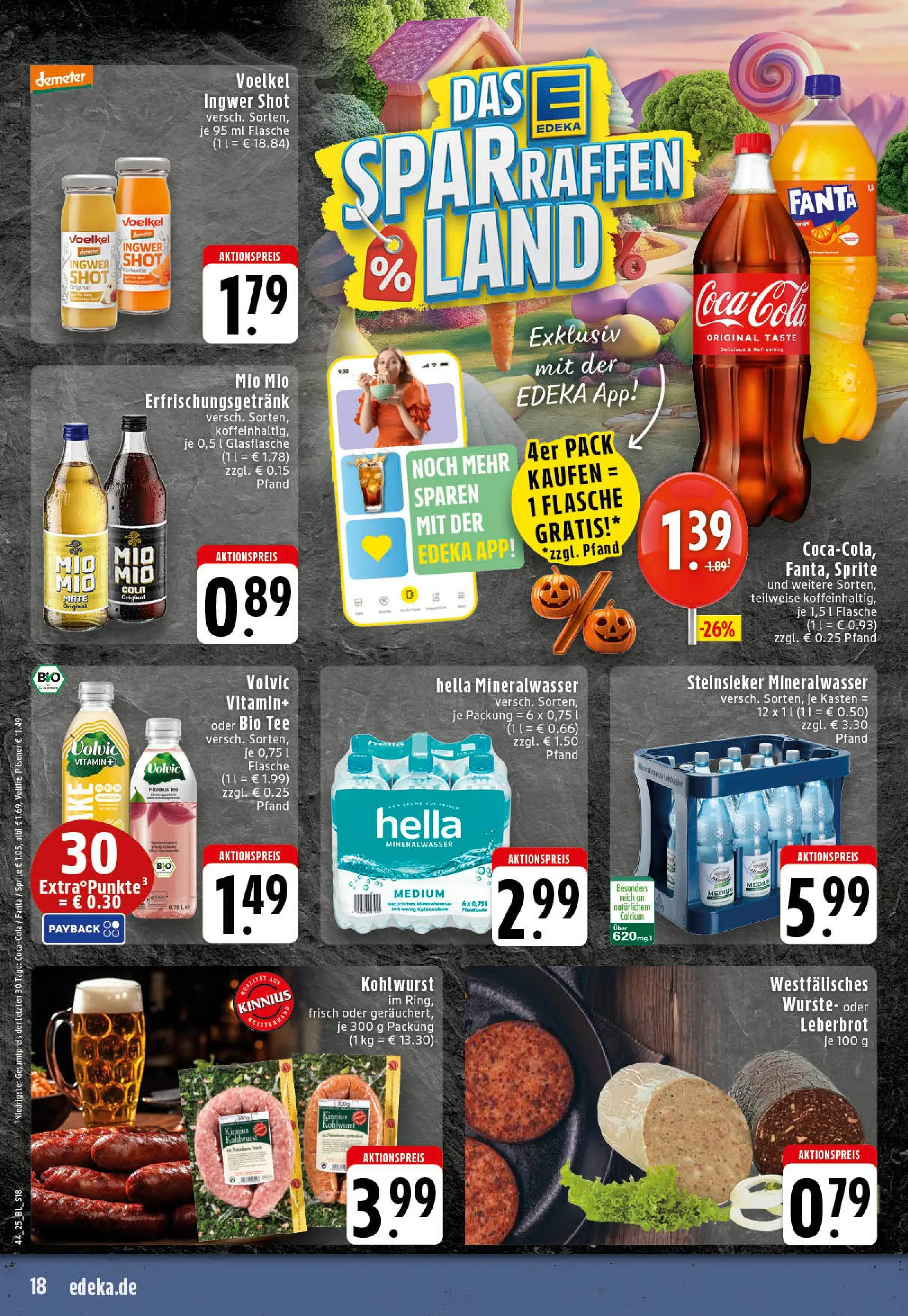 Edeka prospekt Westerkappeln	 (ab 26.10.2025) » Angebote Online | Seite: 18 | Produkte: Fanta, Mineralwasser, Tee, Veltins
