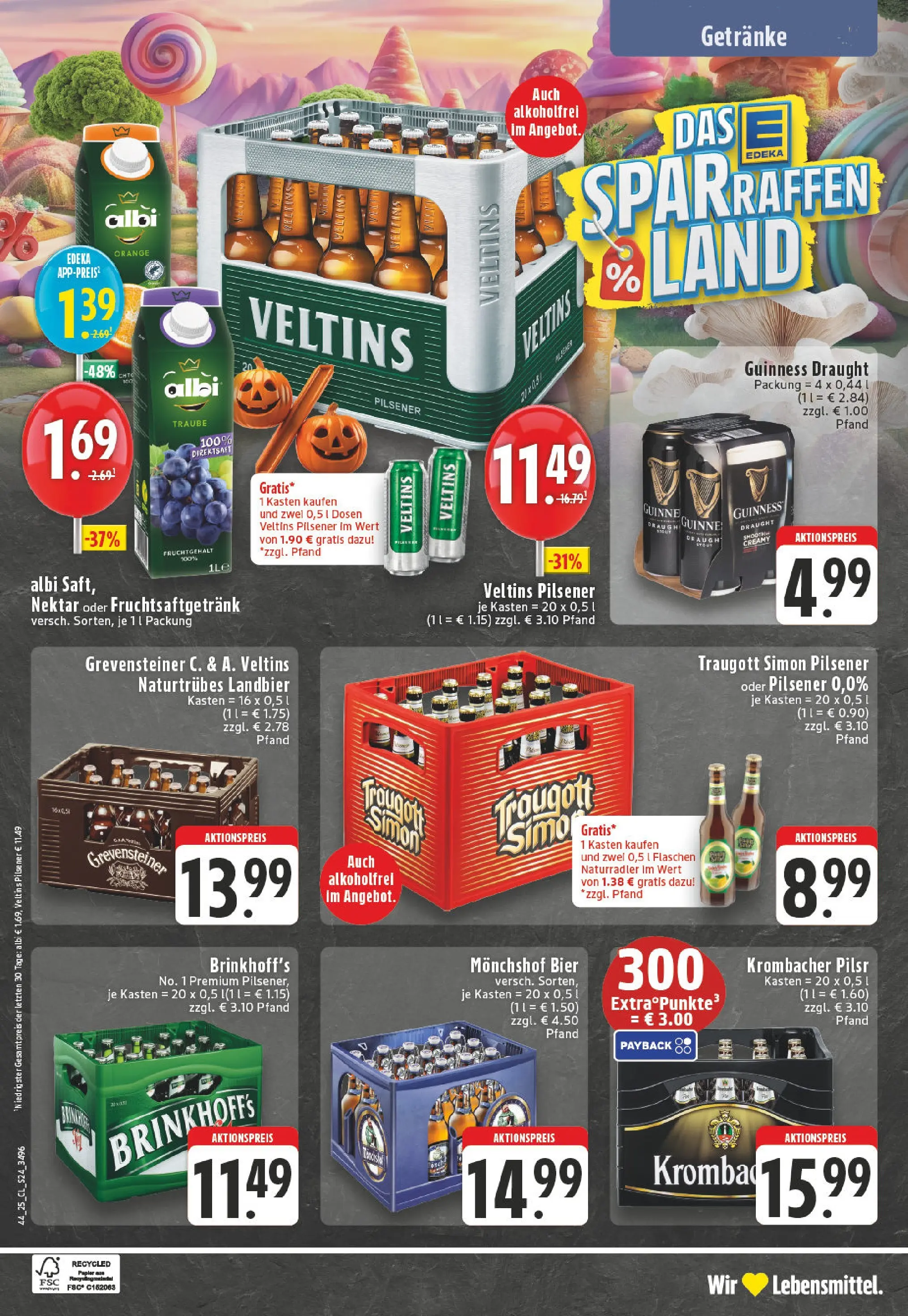 Edeka prospekt Essen	 (ab 26.10.2025) » Angebote Online | Seite: 24 | Produkte: Monchshof, Bier, Krombacher, Veltins