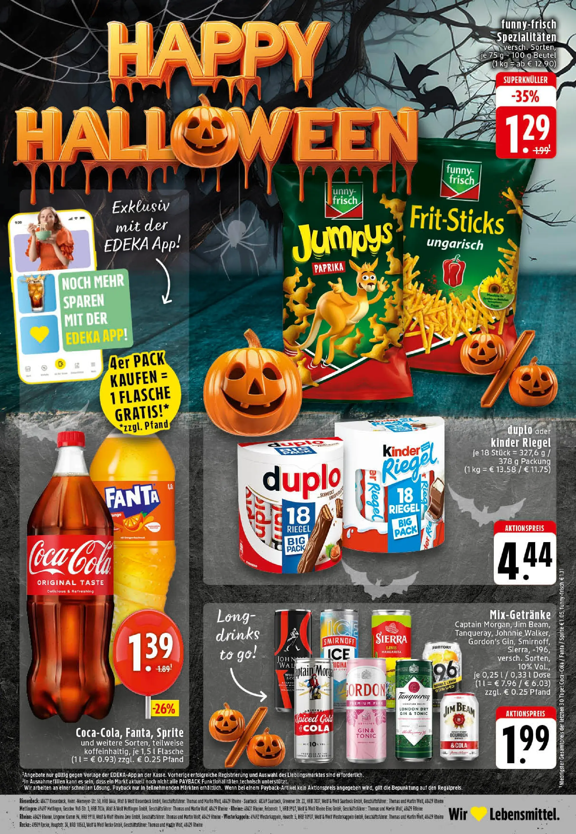 Edeka prospekt Westerkappeln	 (ab 26.10.2025) » Angebote Online | Seite: 24 | Produkte: Fanta, Funny frisch, Kinder riegel, Paprika