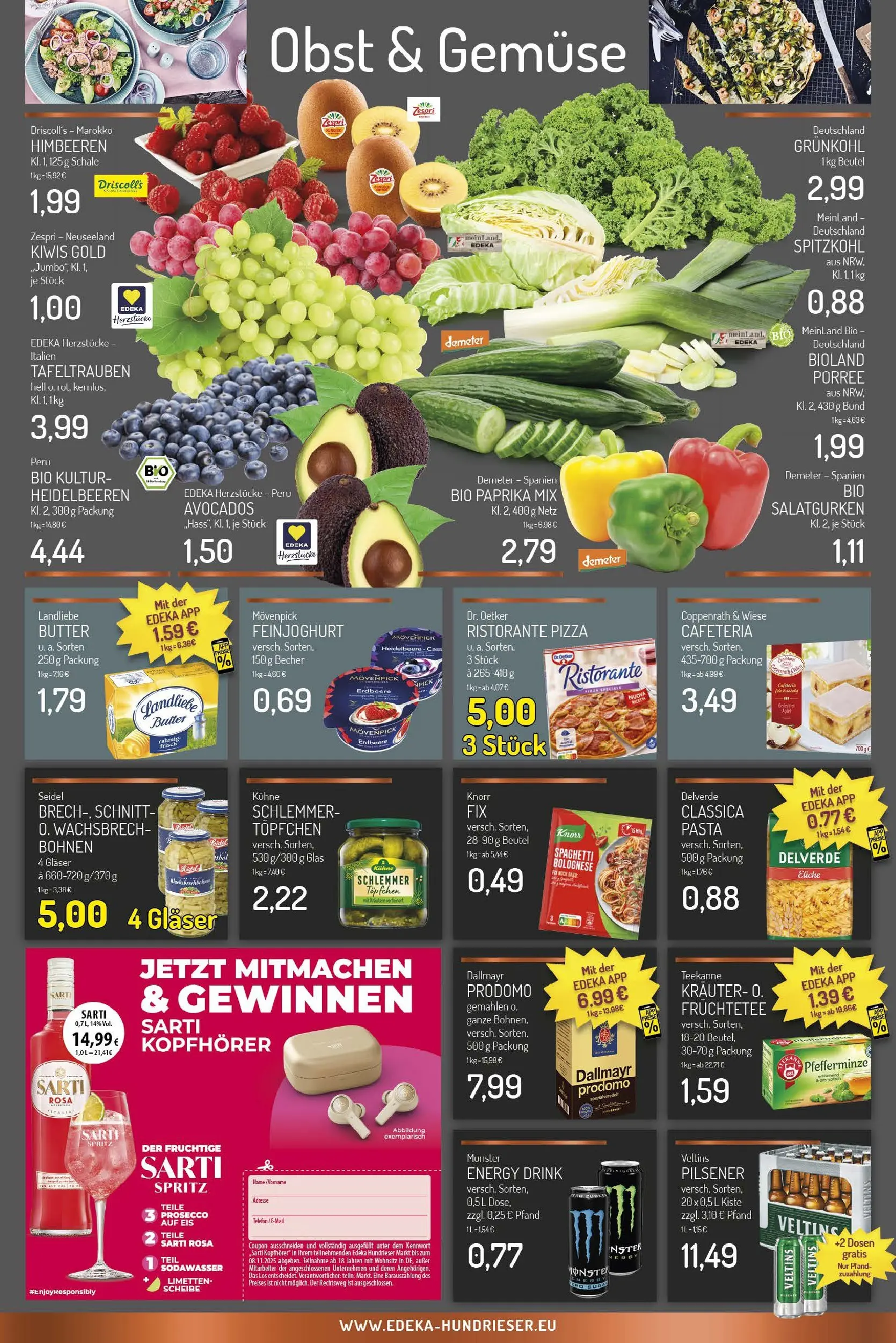 Edeka prospekt Essen - Rüttenscheid	 (ab 26.10.2025) » Angebote Online | Seite: 4 | Produkte: Dallmayr, Paprika, Teekanne, Eis