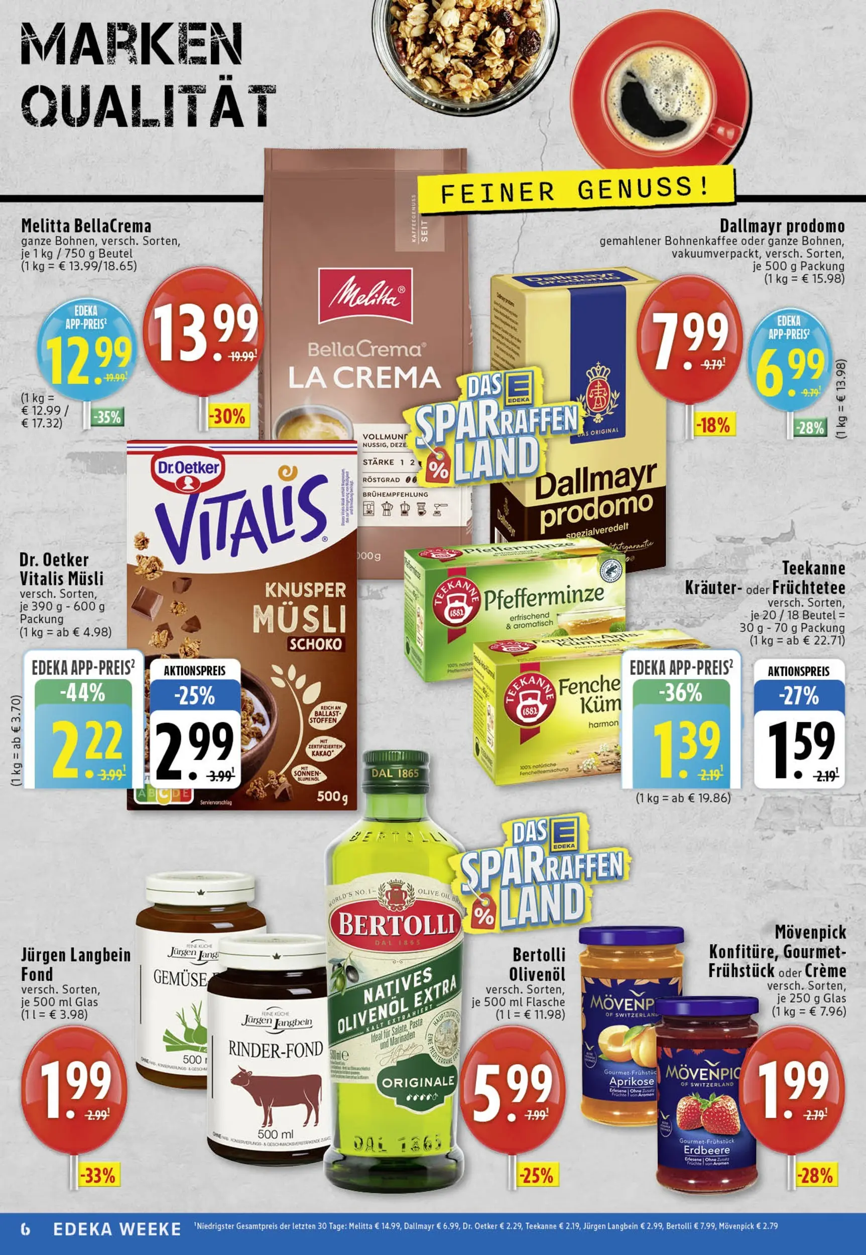 Edeka prospekt Köln	 (ab 26.10.2025) » Angebote Online | Seite: 6 | Produkte: Olivenol, Gemüse, Pasta, Dallmayr prodomo
