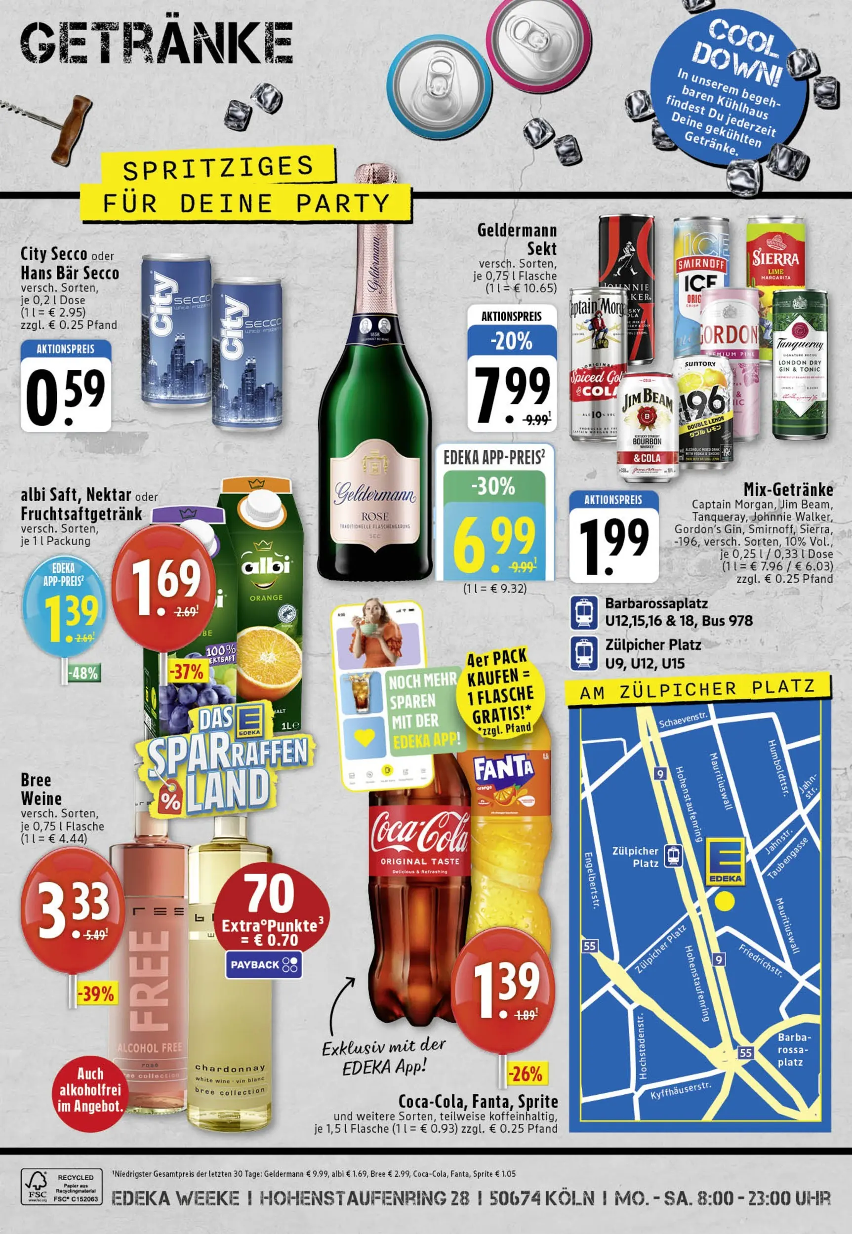 Edeka prospekt Köln	 (ab 26.10.2025) » Angebote Online | Seite: 8 | Produkte: Cola, Sekt, Gin, Uhr