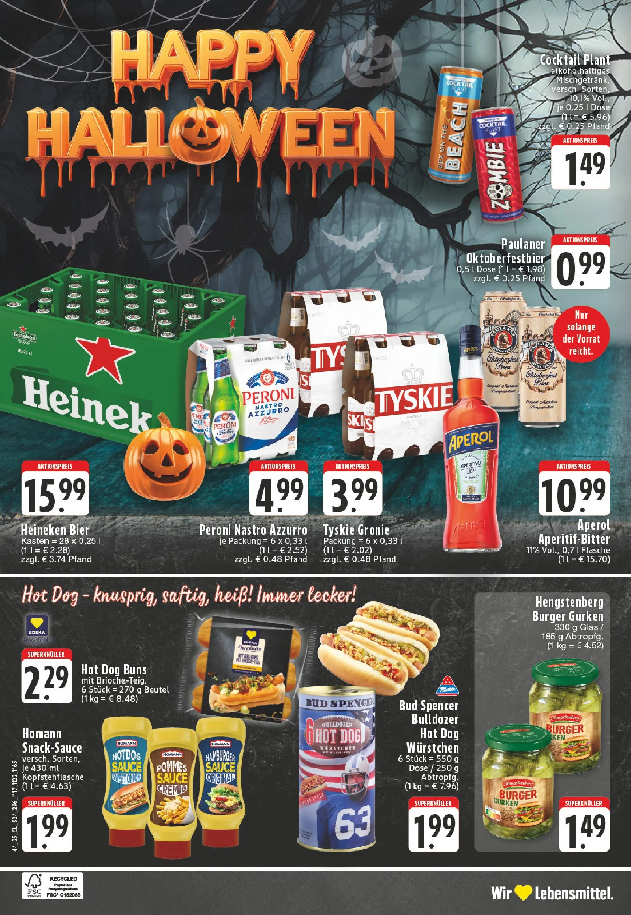 Edeka prospekt Neuenhaus	 (ab 26.10.2025) » Angebote Online | Seite: 24 | Produkte: Bier, Pommes, Heineken, Paulaner