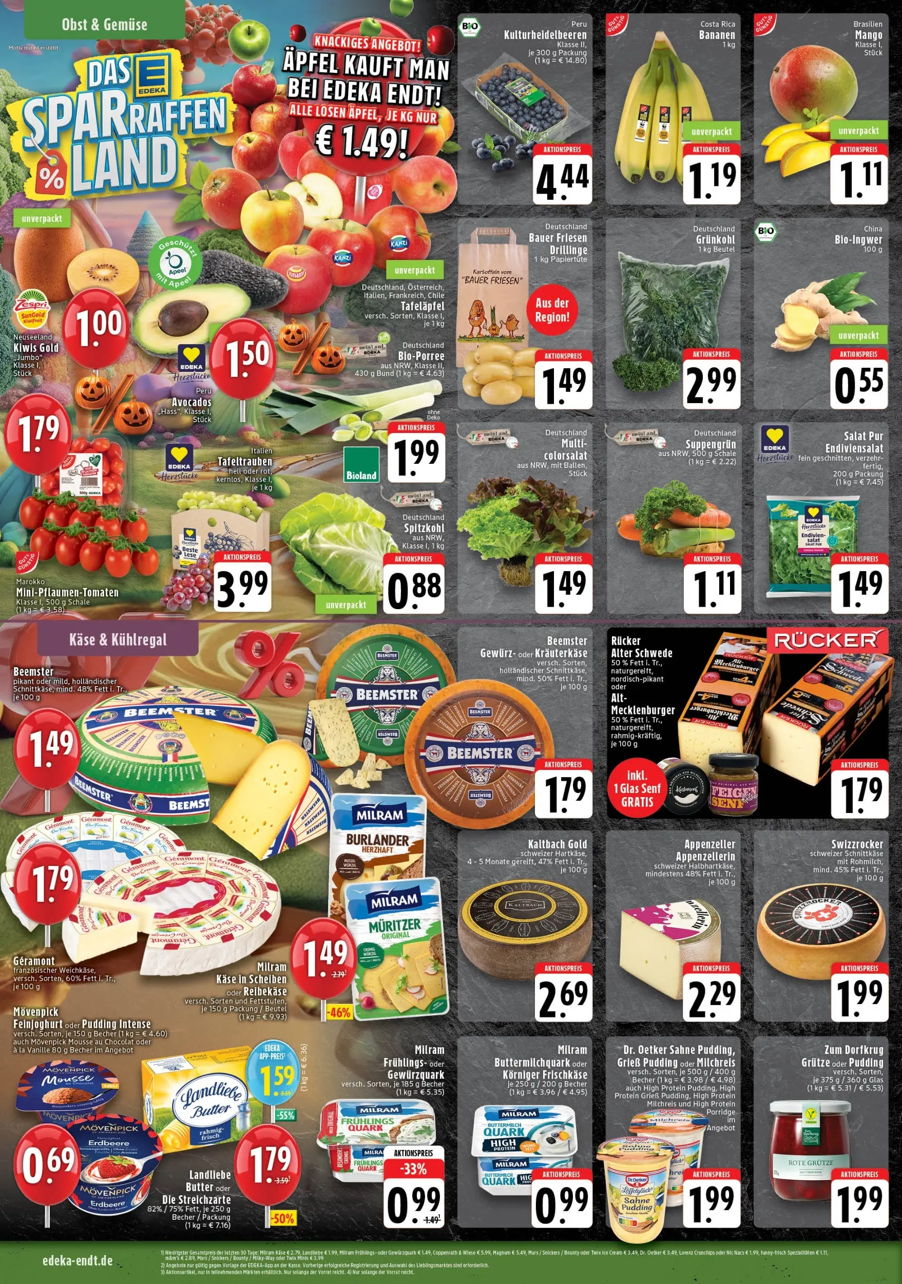 Edeka prospekt Wegberg	 (ab 26.10.2025) » Angebote Online | Seite: 4 | Produkte: Geramont, Äpfel, Twix, Gemüse
