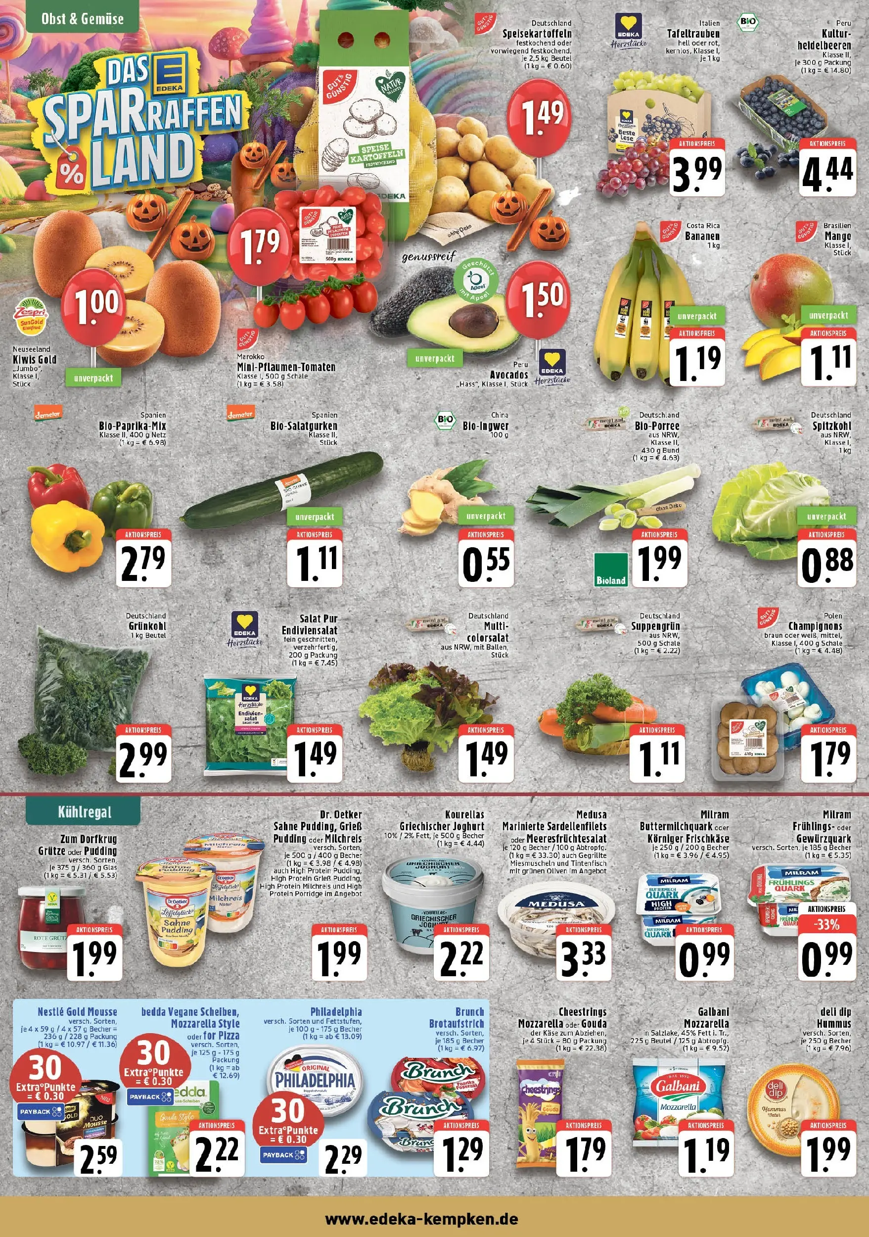 Edeka prospekt Krefeld - Traar	 (ab 26.10.2025) » Angebote Online | Seite: 4 | Produkte: Kartoffeln, Pizza, Salat, Frischkase