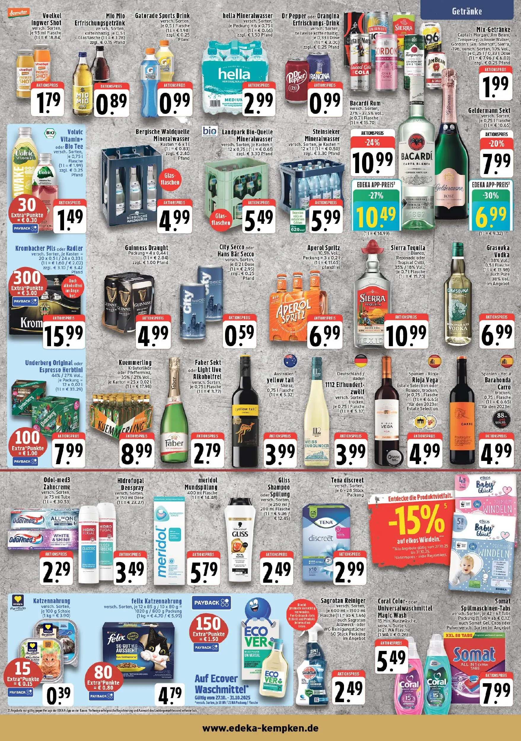 Edeka prospekt Krefeld - Traar	 (ab 26.10.2025) » Angebote Online | Seite: 7 | Produkte: Deodorant, Hella, Vodka, Tee