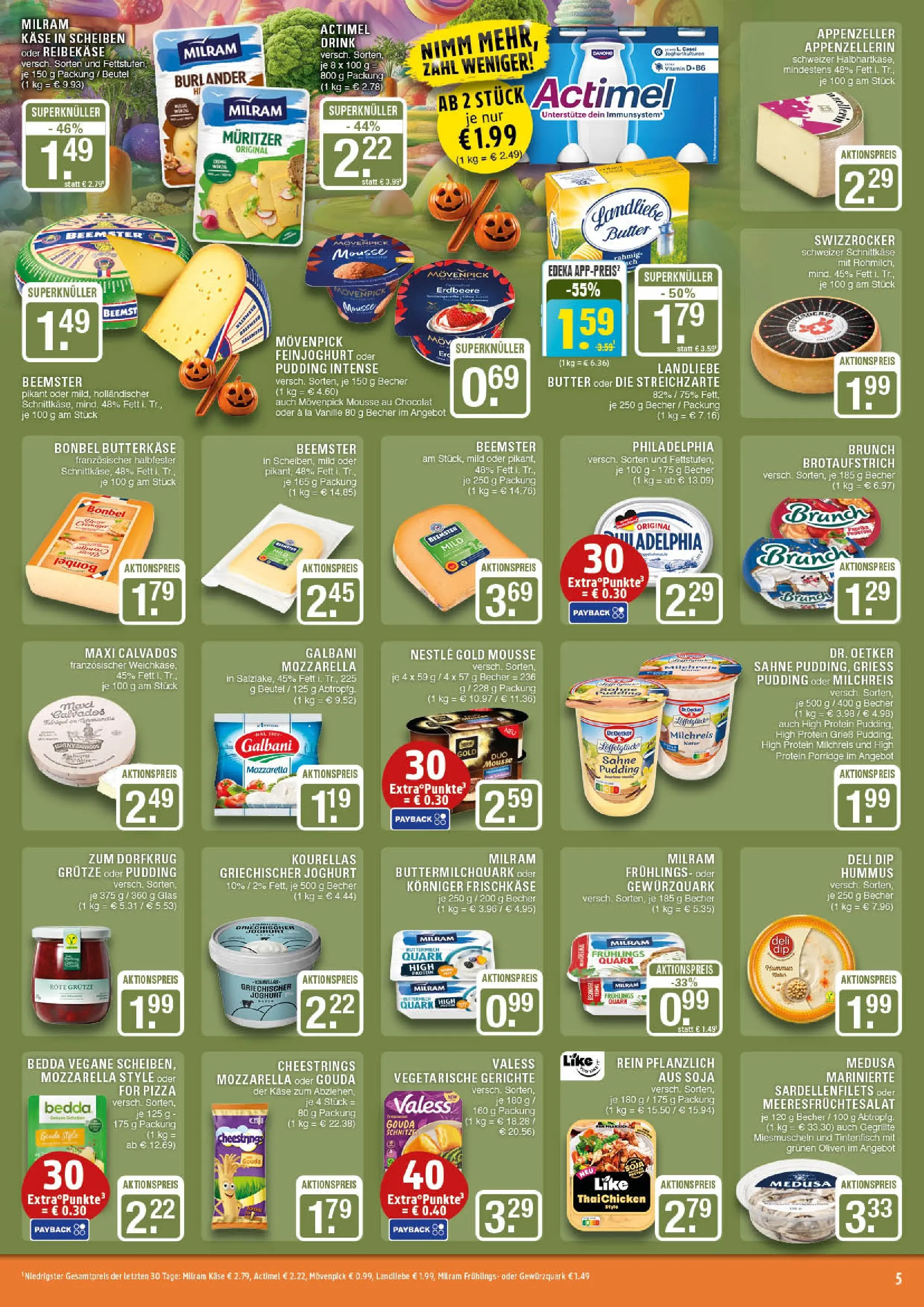 Edeka prospekt Marl	 (ab 26.10.2025) » Angebote Online | Seite: 5 | Produkte: Buttermilch, Quark, Sahne, Frischkase