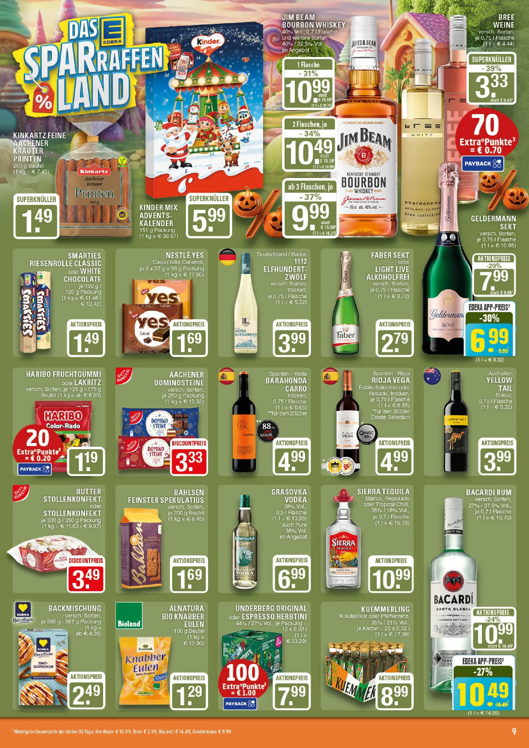 Edeka prospekt Marl	 (ab 26.10.2025) » Angebote Online | Seite: 9 | Produkte: Butter, Sekt, Rum, Smarties