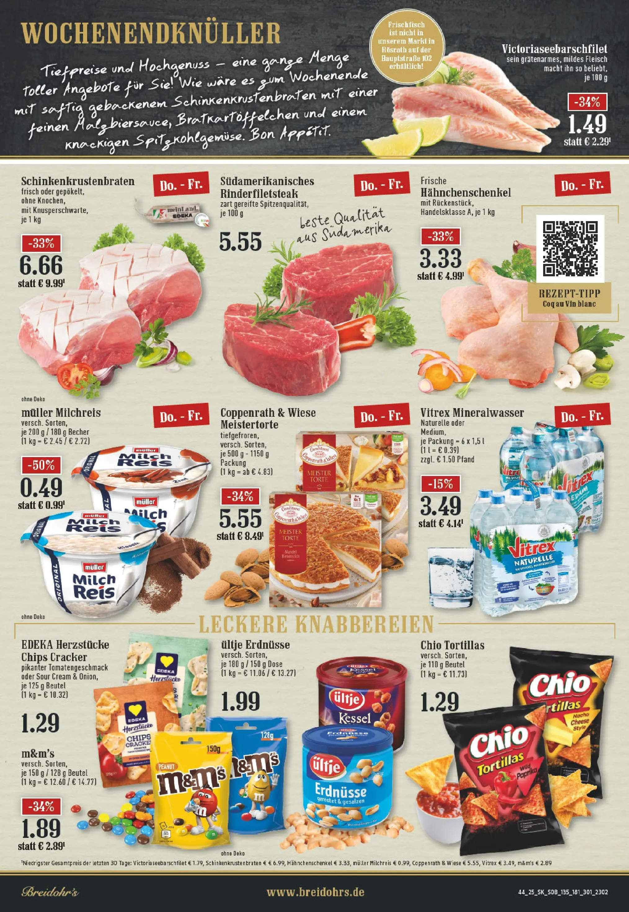 Edeka prospekt Rösrath	 (ab 26.10.2025) » Angebote Online | Seite: 8 | Produkte: Milch, M&M's, Paprika, Chio tortillas