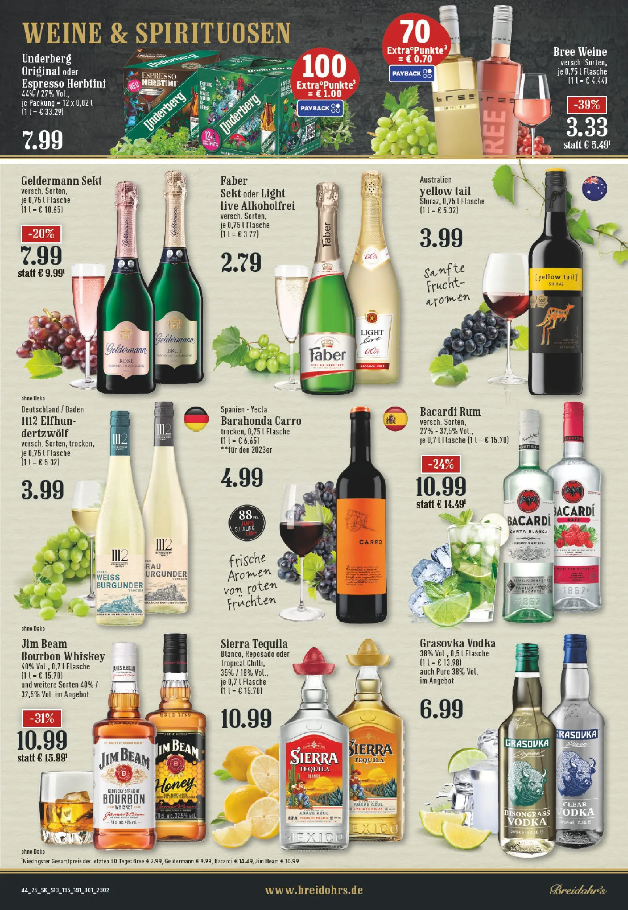 Edeka prospekt Rösrath	 (ab 26.10.2025) » Angebote Online | Seite: 13 | Produkte: Jim beam, Rum, Bree, Whiskey