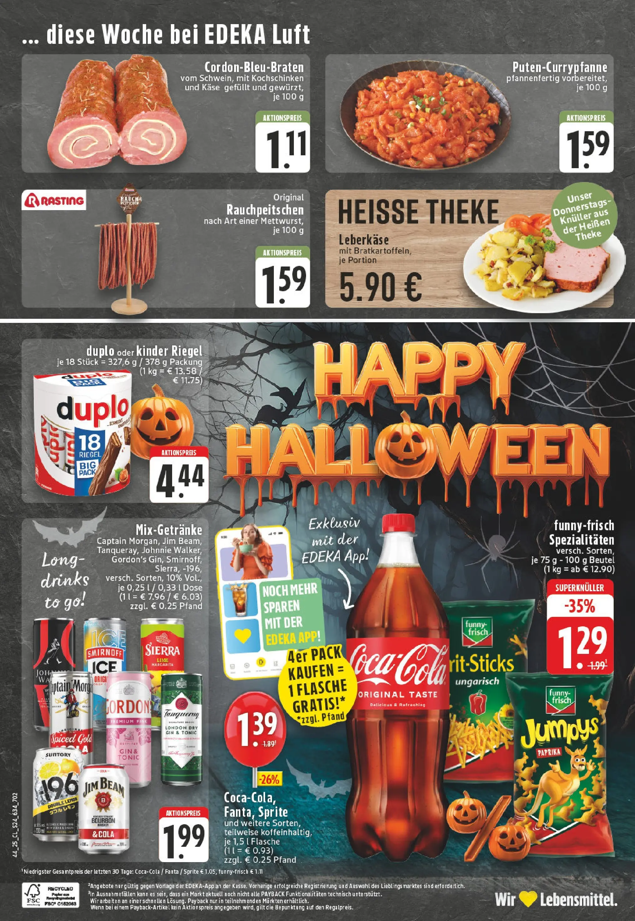 Edeka prospekt Rheinberg - Borth	 (ab 26.10.2025) » Angebote Online | Seite: 24 | Produkte: Sprite, Theke, Smirnoff, Chips