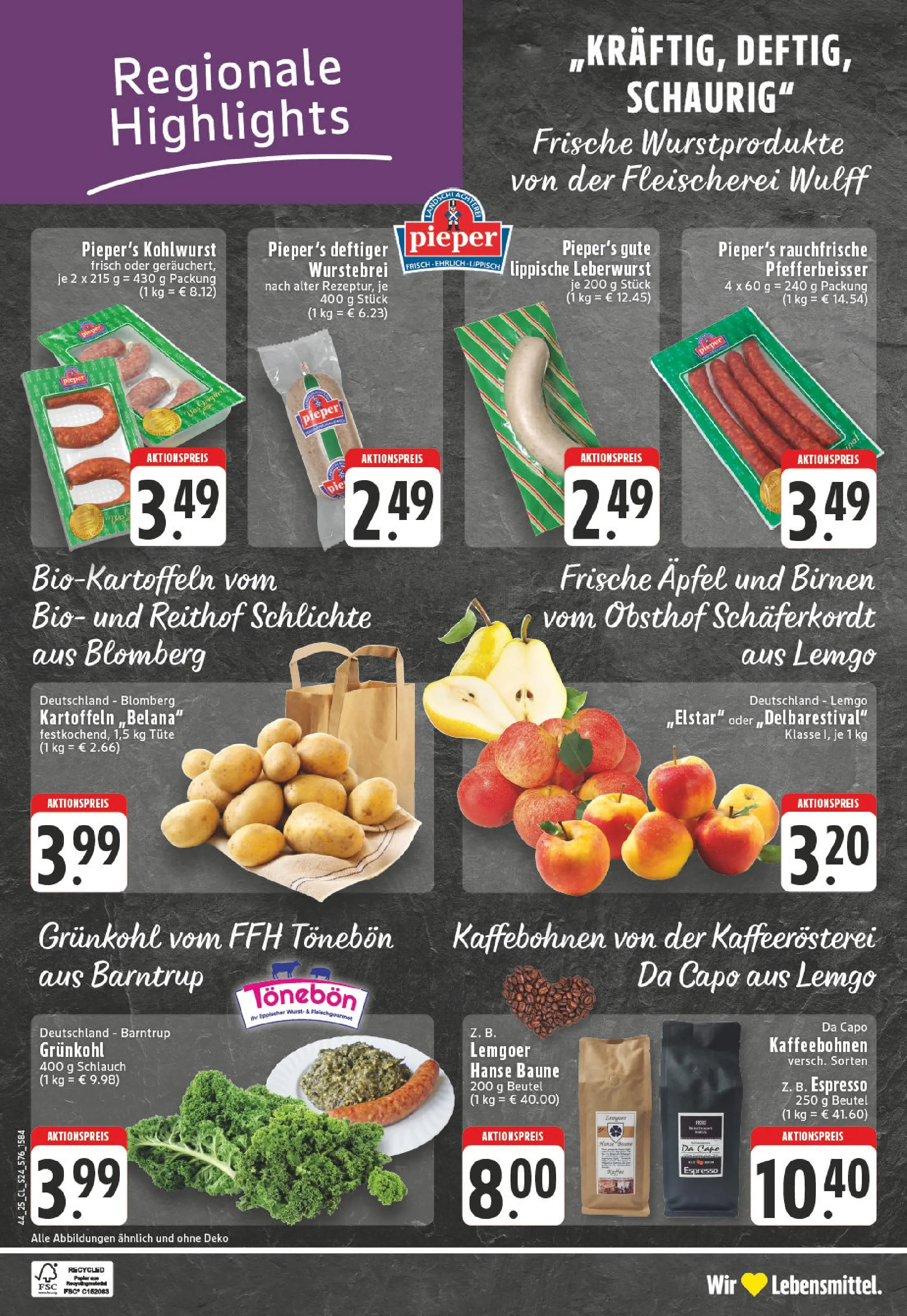 Edeka prospekt Lemgo	 (ab 26.10.2025) » Angebote Online | Seite: 24 | Produkte: Äpfel, Apple, Kartoffeln, Wurst