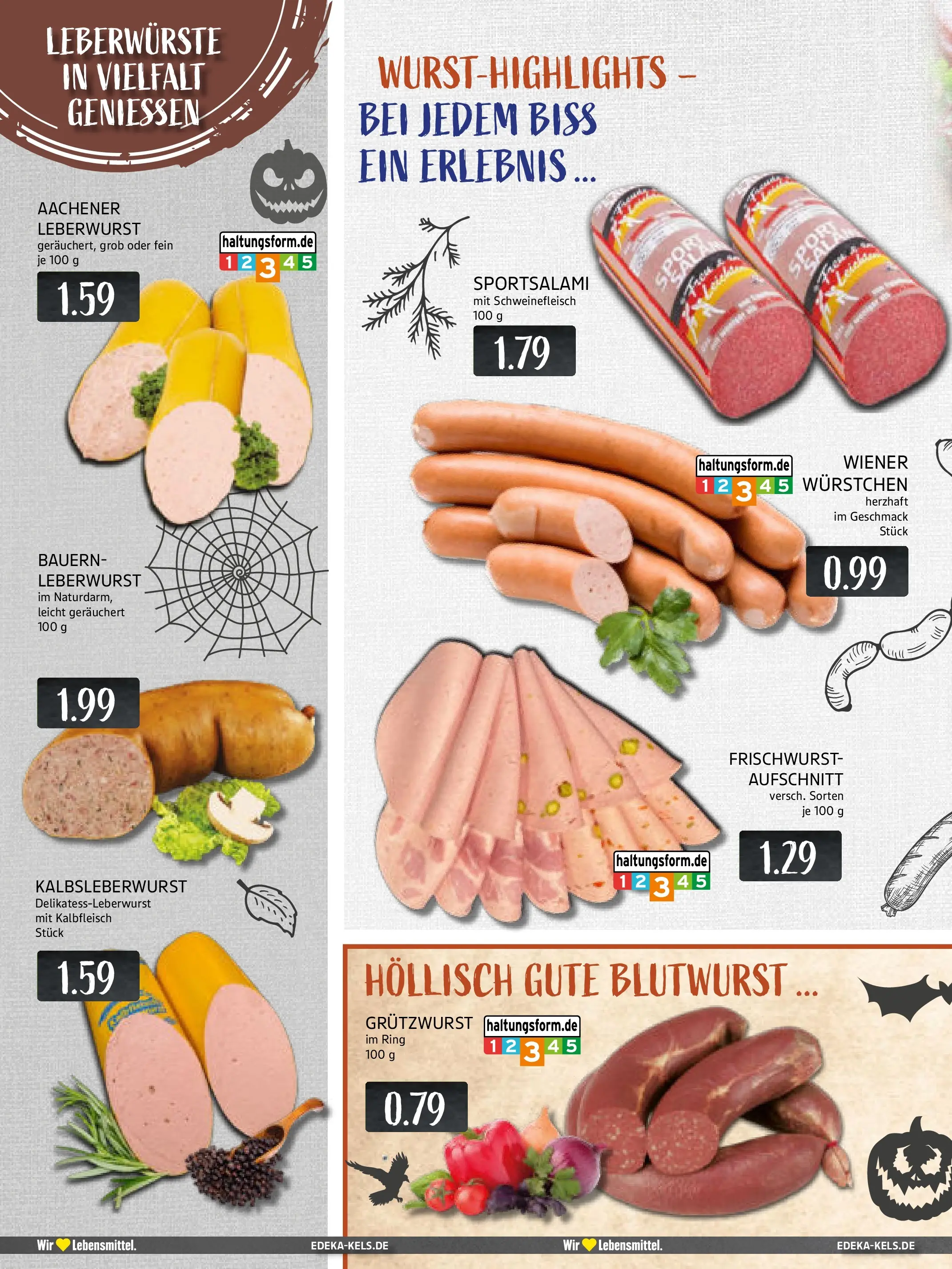 Edeka prospekt Ratingen	 (ab 26.10.2025) » Angebote Online | Seite: 4 | Produkte: Wiener wurstchen, Pudding, Salami, Schweinefleisch