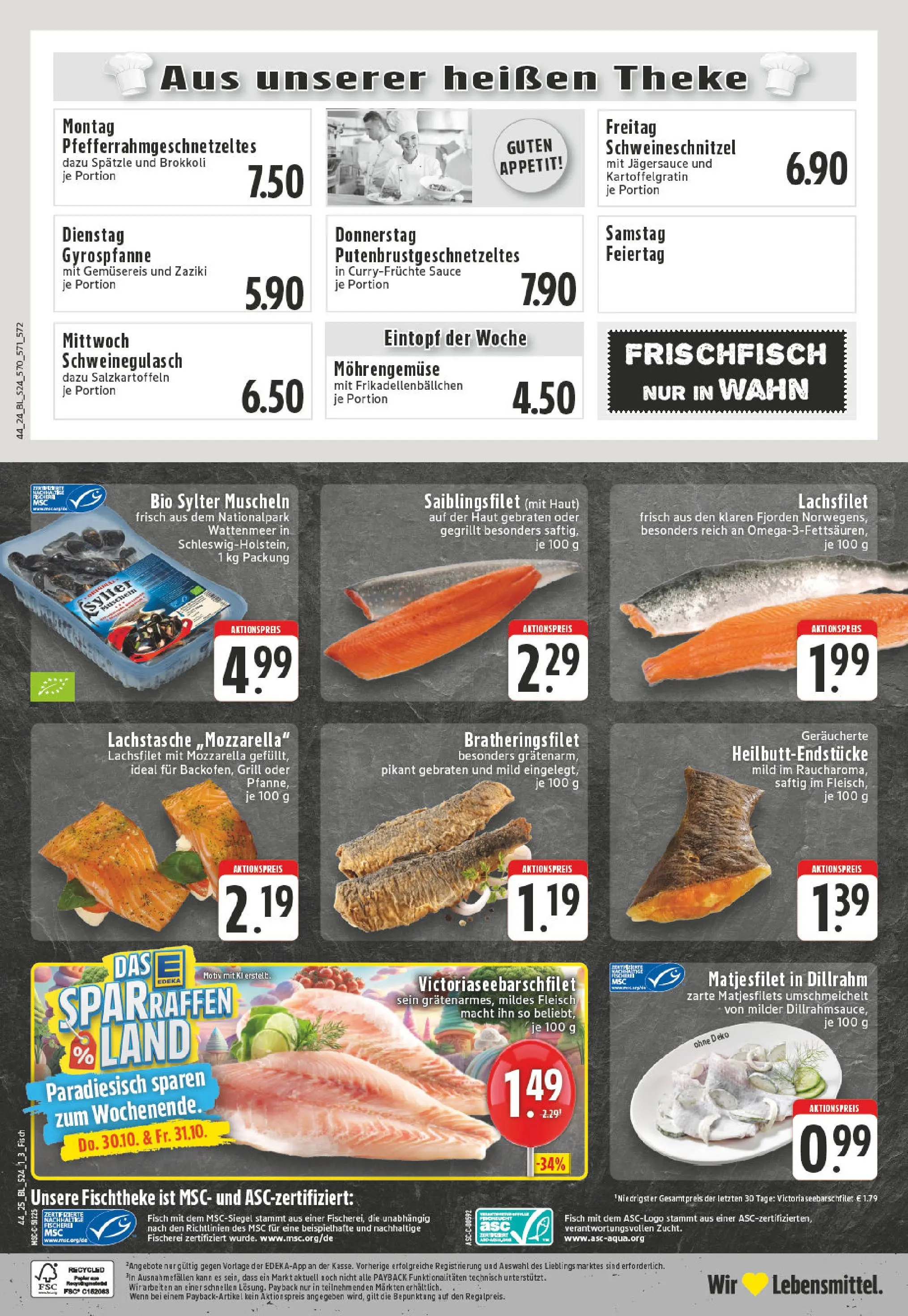 Edeka prospekt Köln	 (ab 26.10.2025) » Angebote Online | Seite: 24 | Produkte: Mozzarella, Brokkoli, Dill, Fleisch