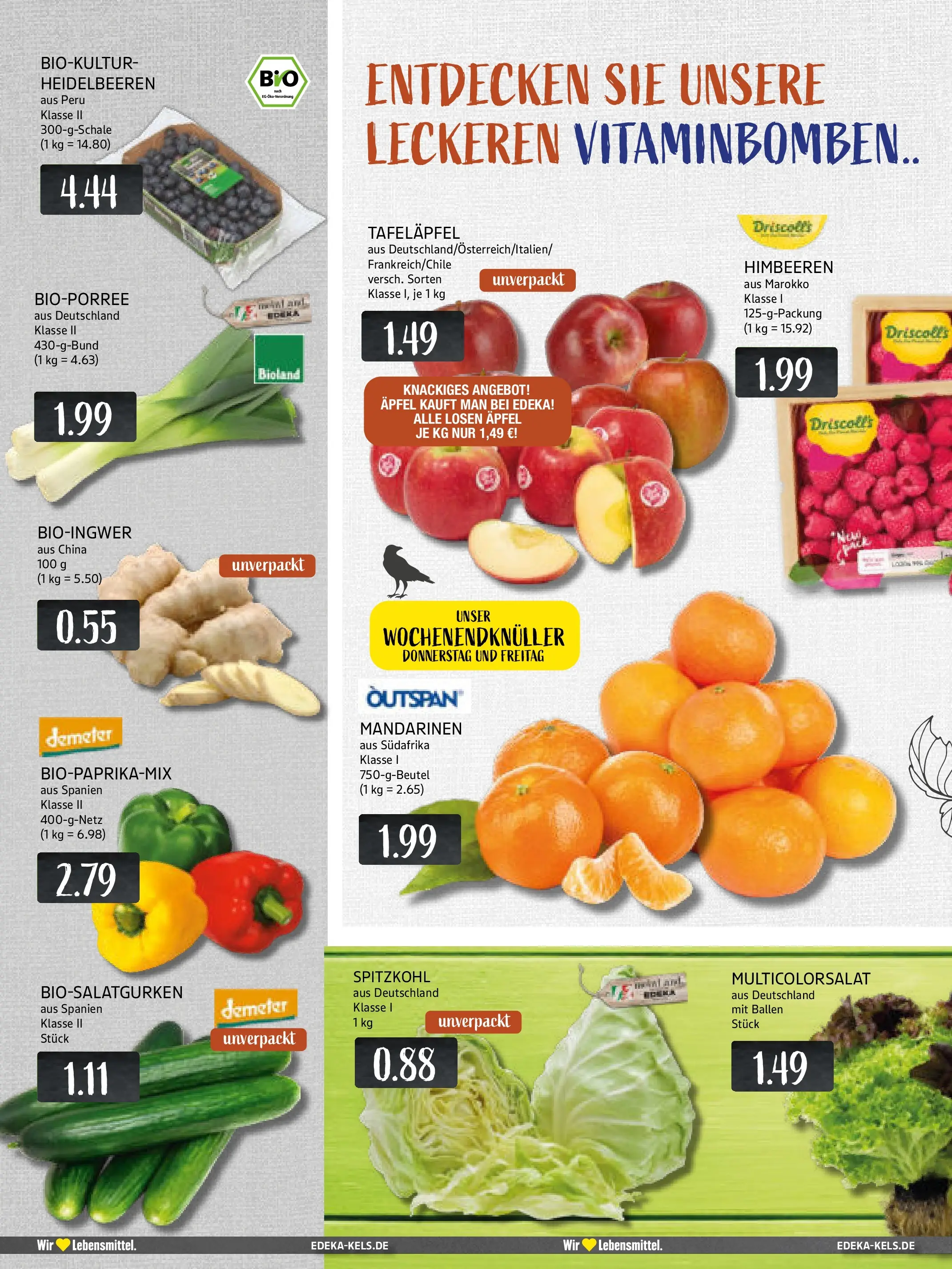 Edeka prospekt Ratingen	 (ab 26.10.2025) » Angebote Online | Seite: 8 | Produkte: Himbeeren, Äpfel, Mandarinen, Heidelbeeren
