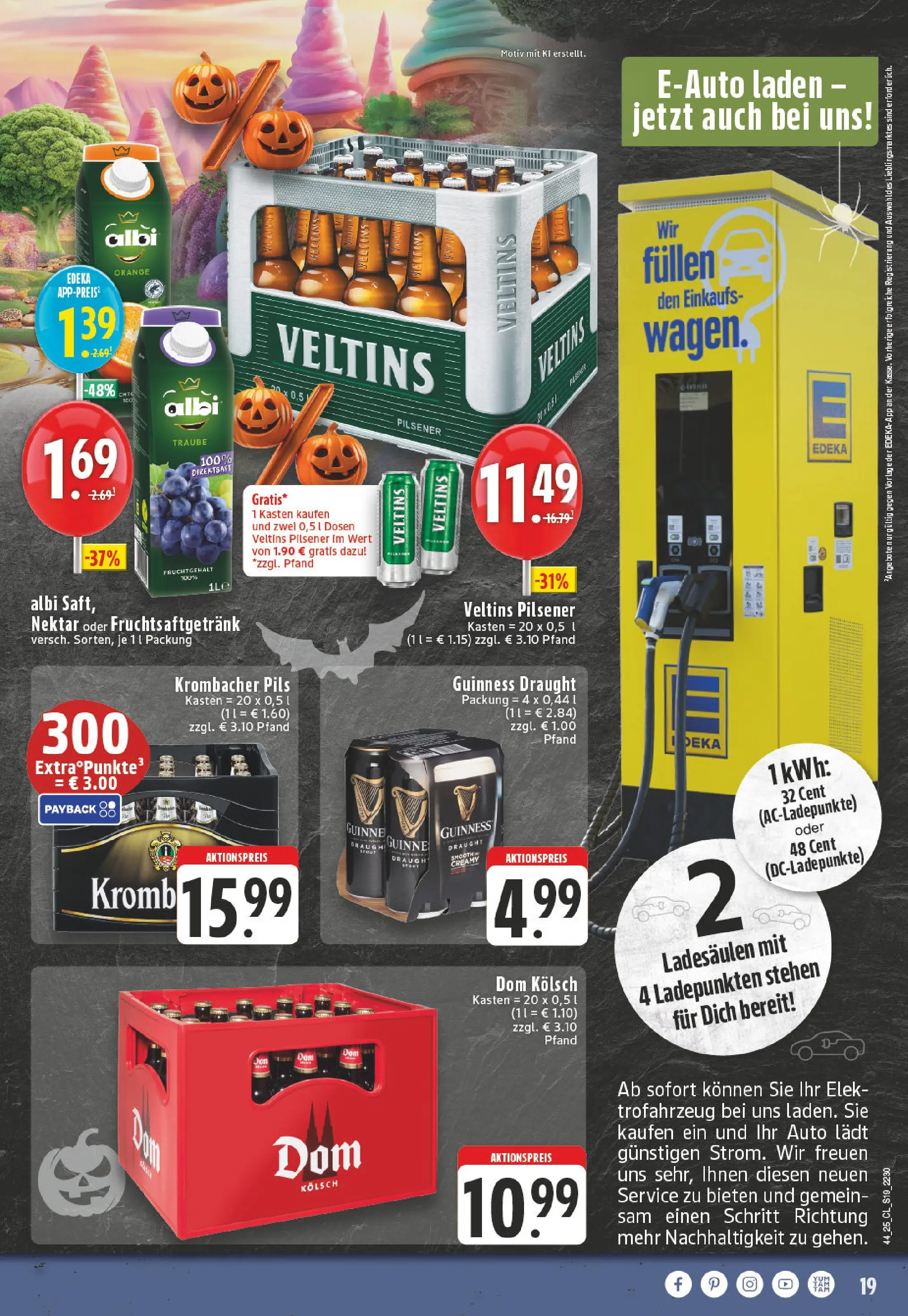 Edeka prospekt Leverkusen	 (ab 26.10.2025) » Angebote Online | Seite: 19 | Produkte: Pils, Krombacher, Veltins